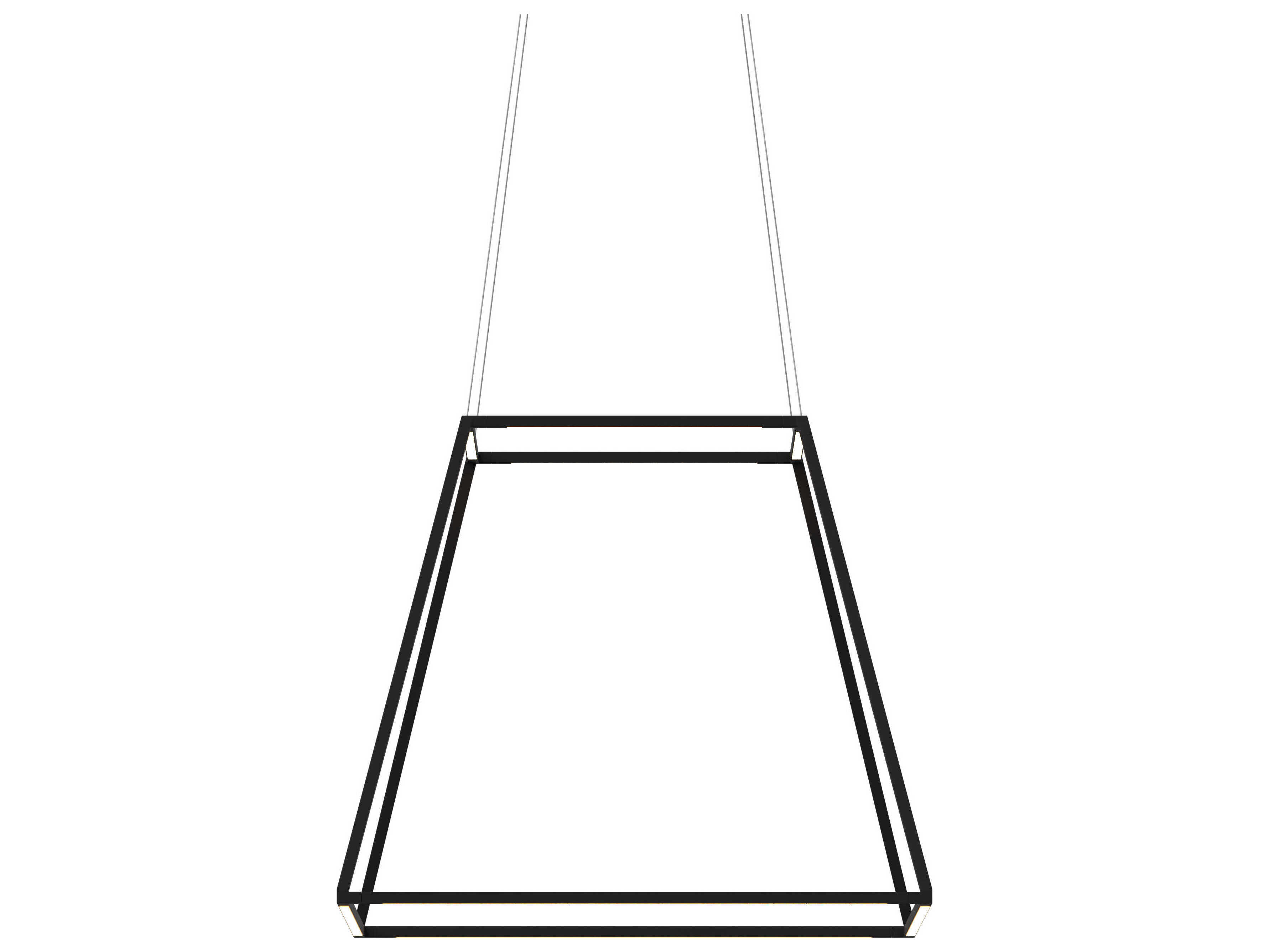 Koncept Z-bar Matte Black LED Geometric Linear Pendant