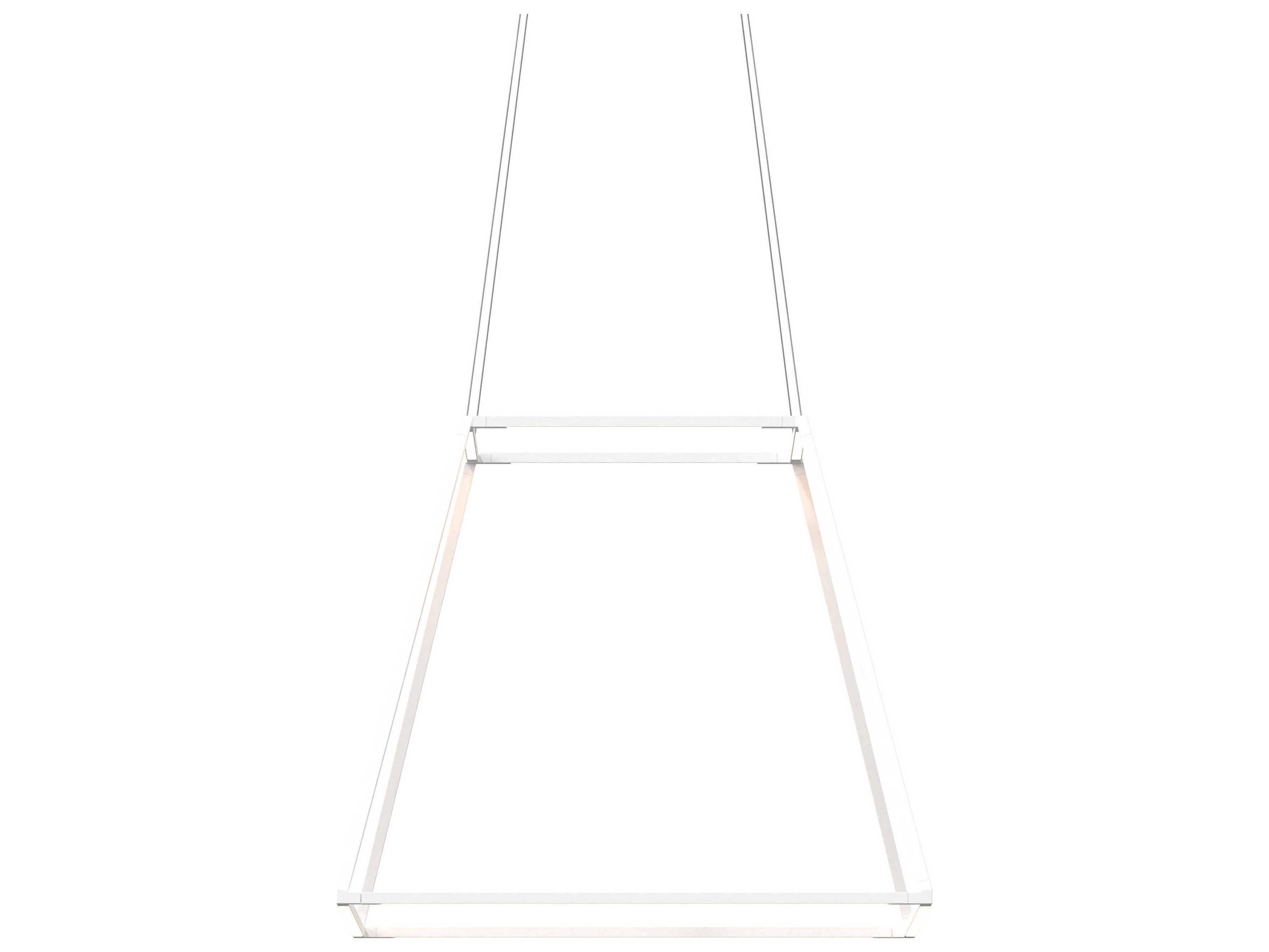 Koncept Z-bar Matte White LED Geometric Linear Pendant