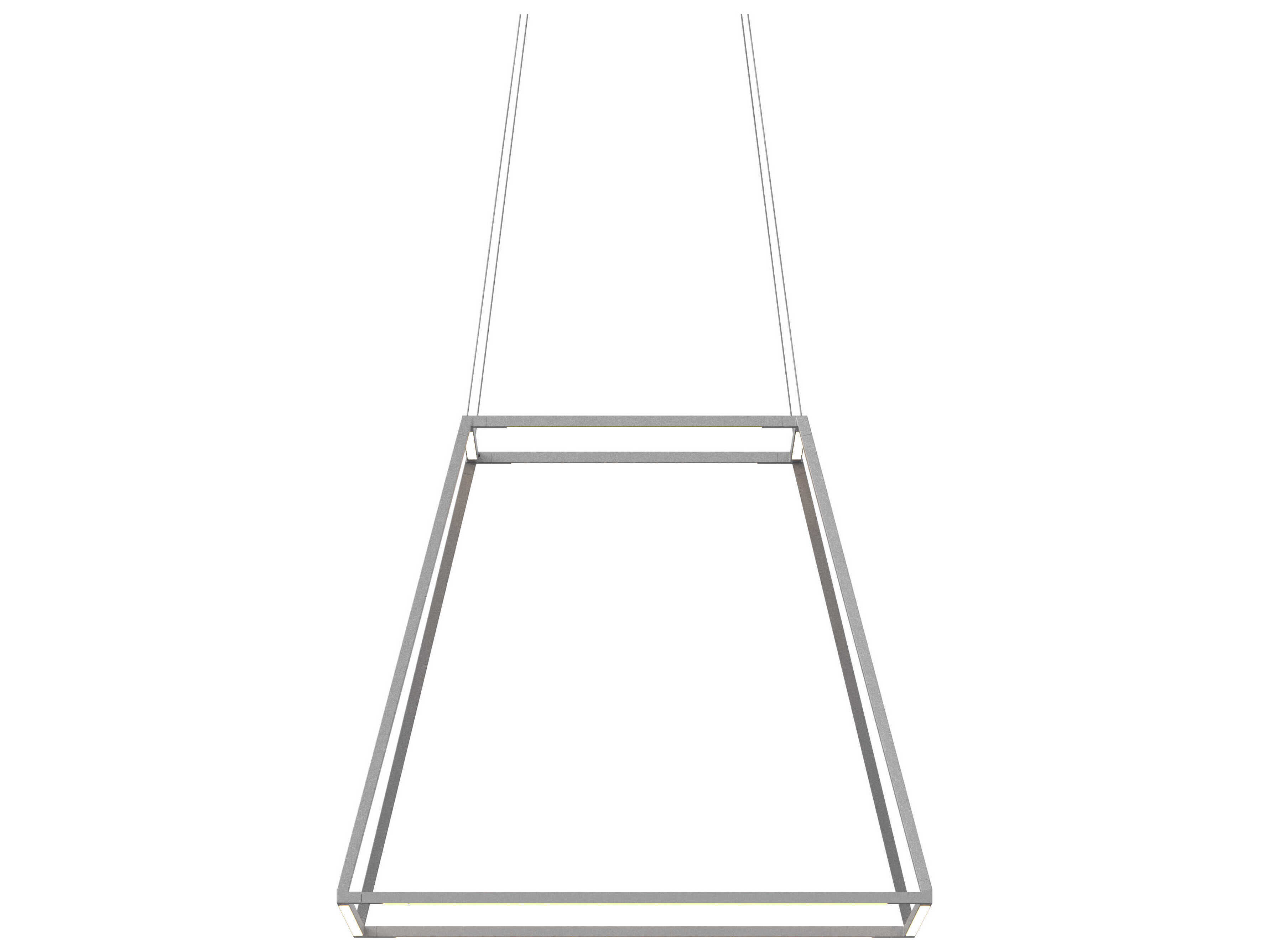 Koncept Z-bar Silver LED Geometric Linear Pendant