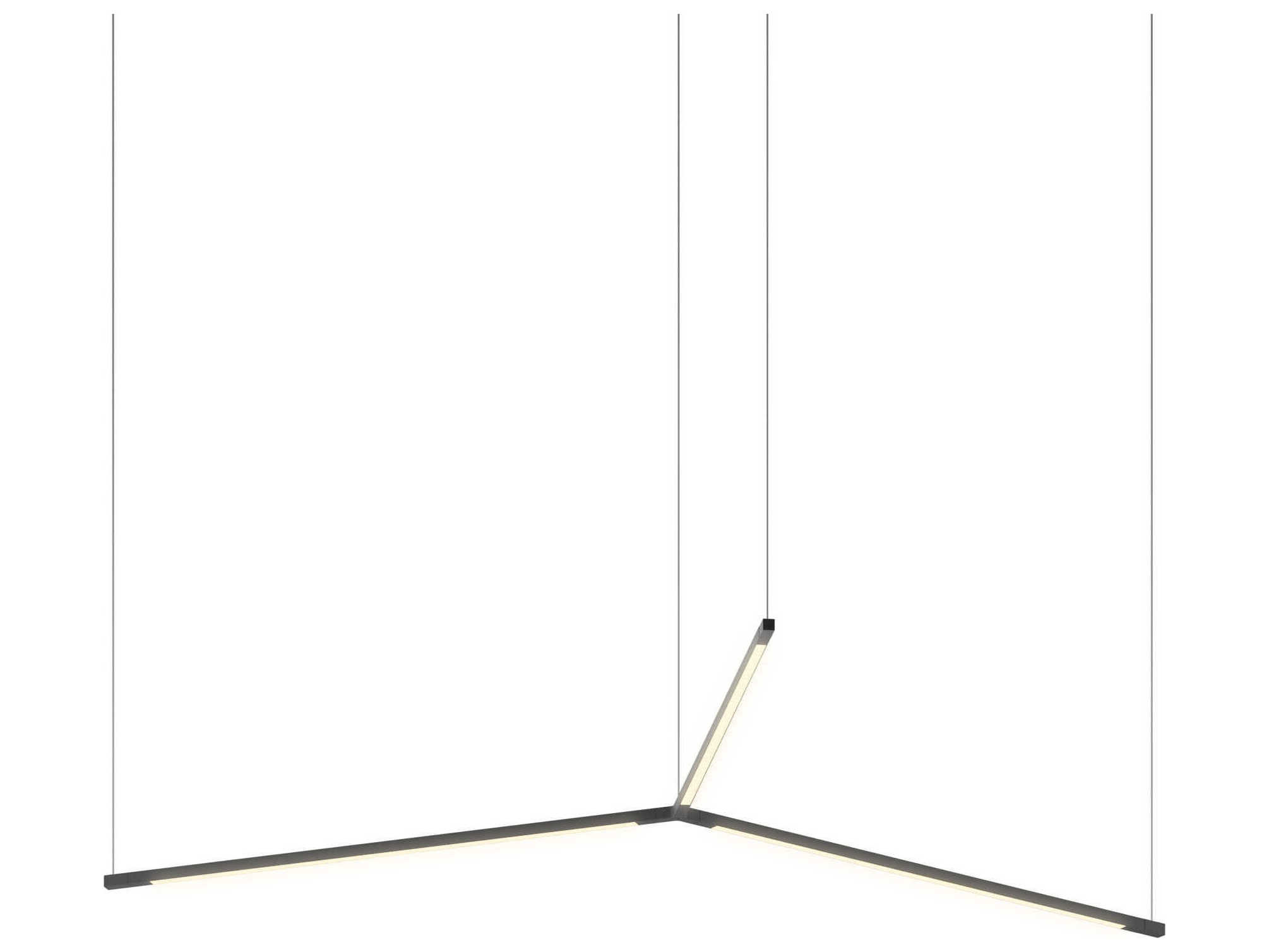 Koncept Z-bar Matte Black LED Linear Pendant
