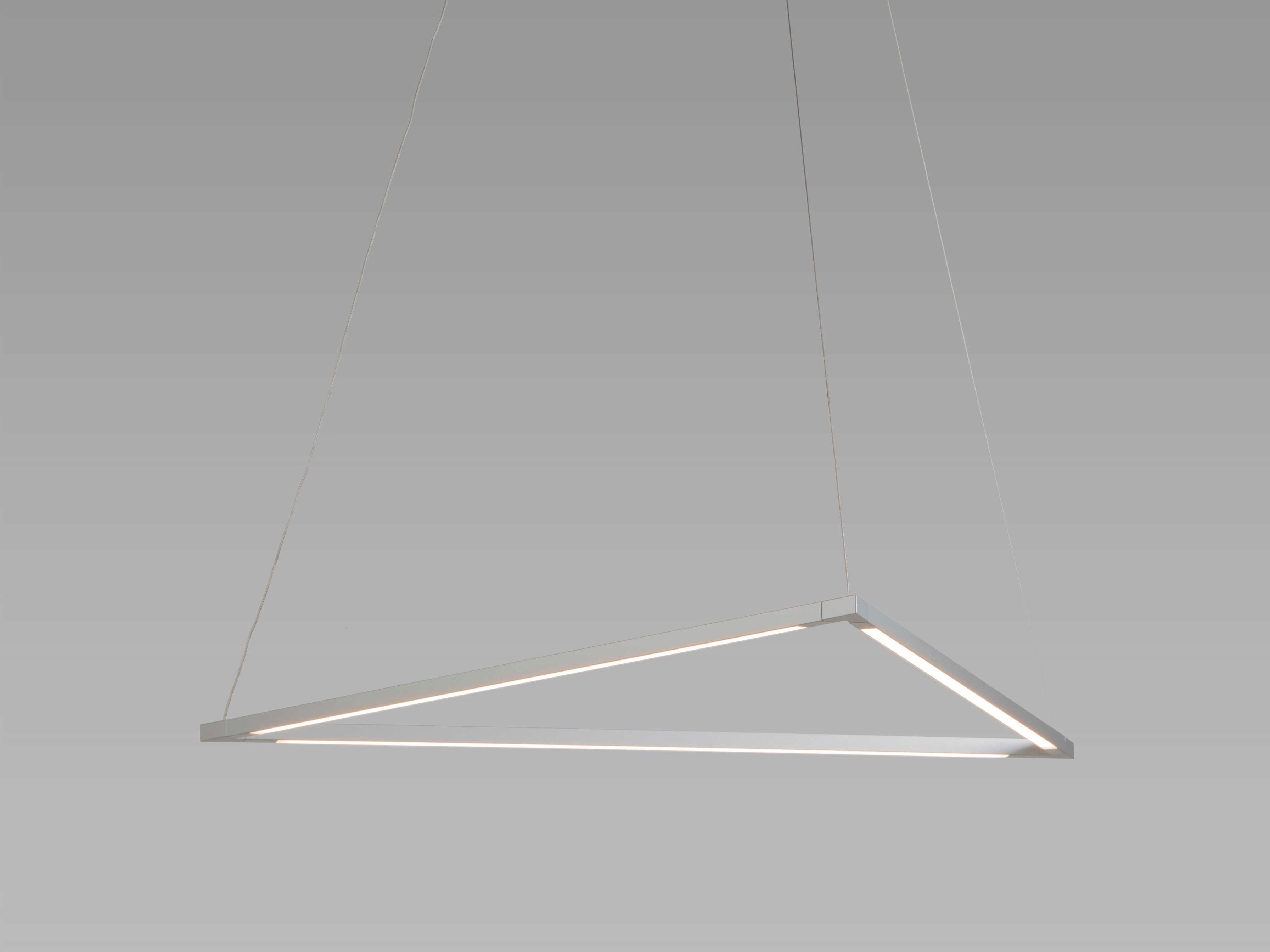 Koncept Z-bar Silver LED Geometric Linear Pendant