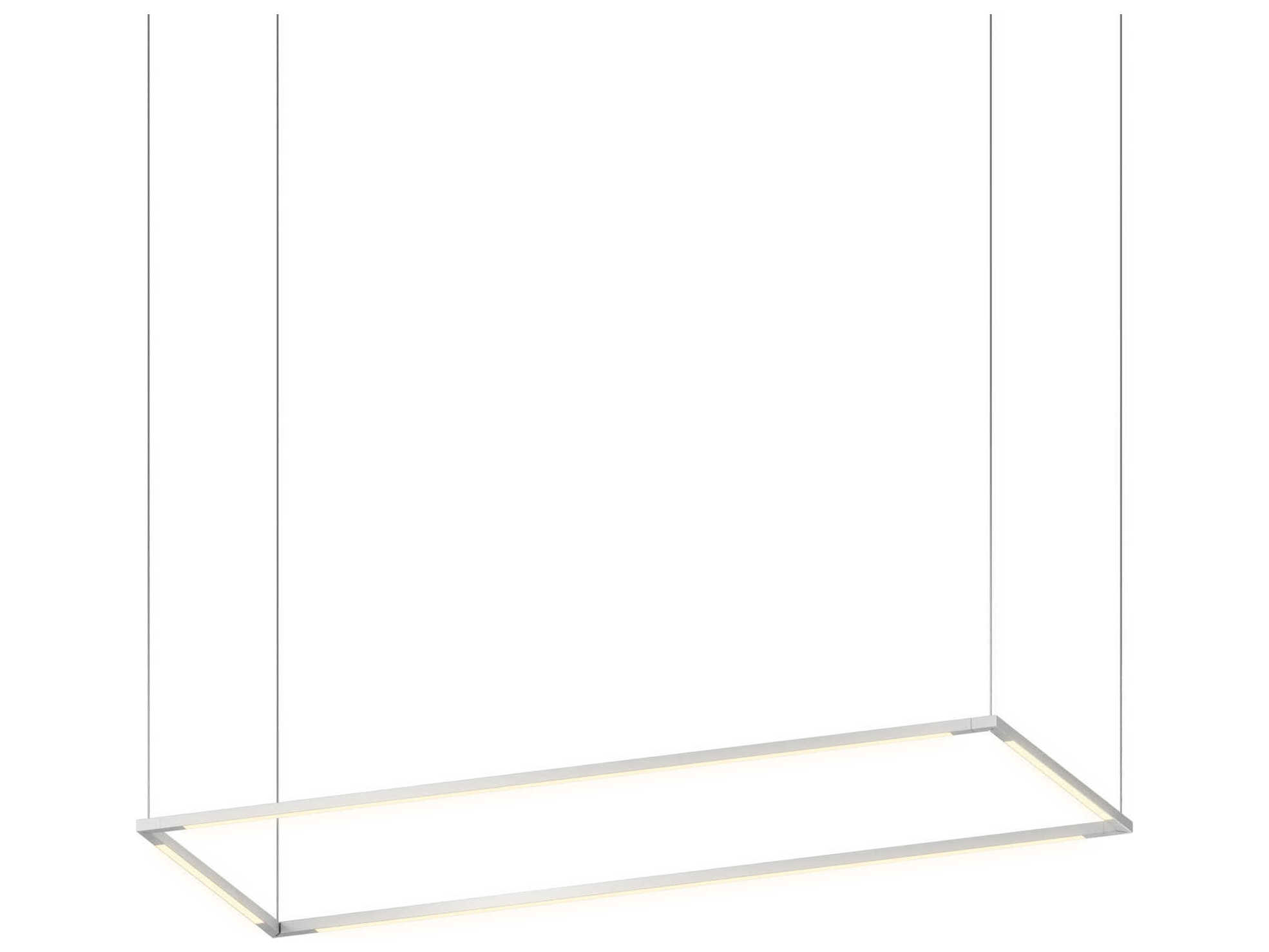 Koncept Z-bar Silver LED Geometric Island Pendant