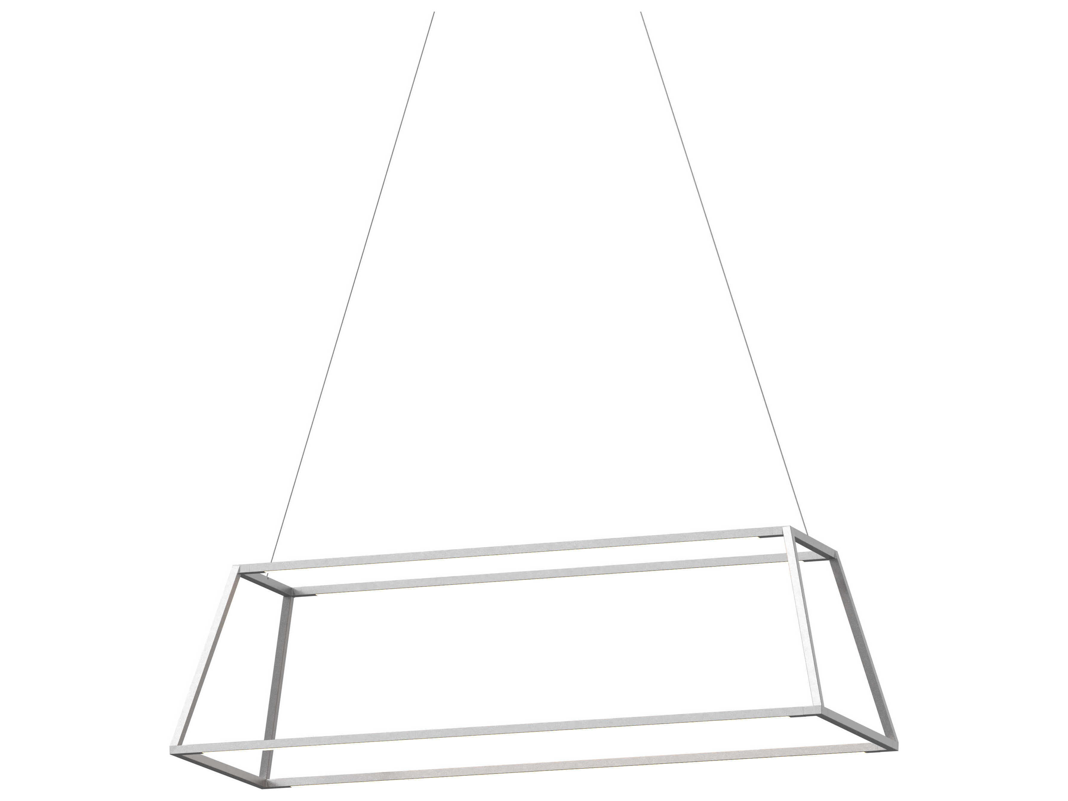 Koncept Z-bar Silver LED Geometric Linear Island Pendant