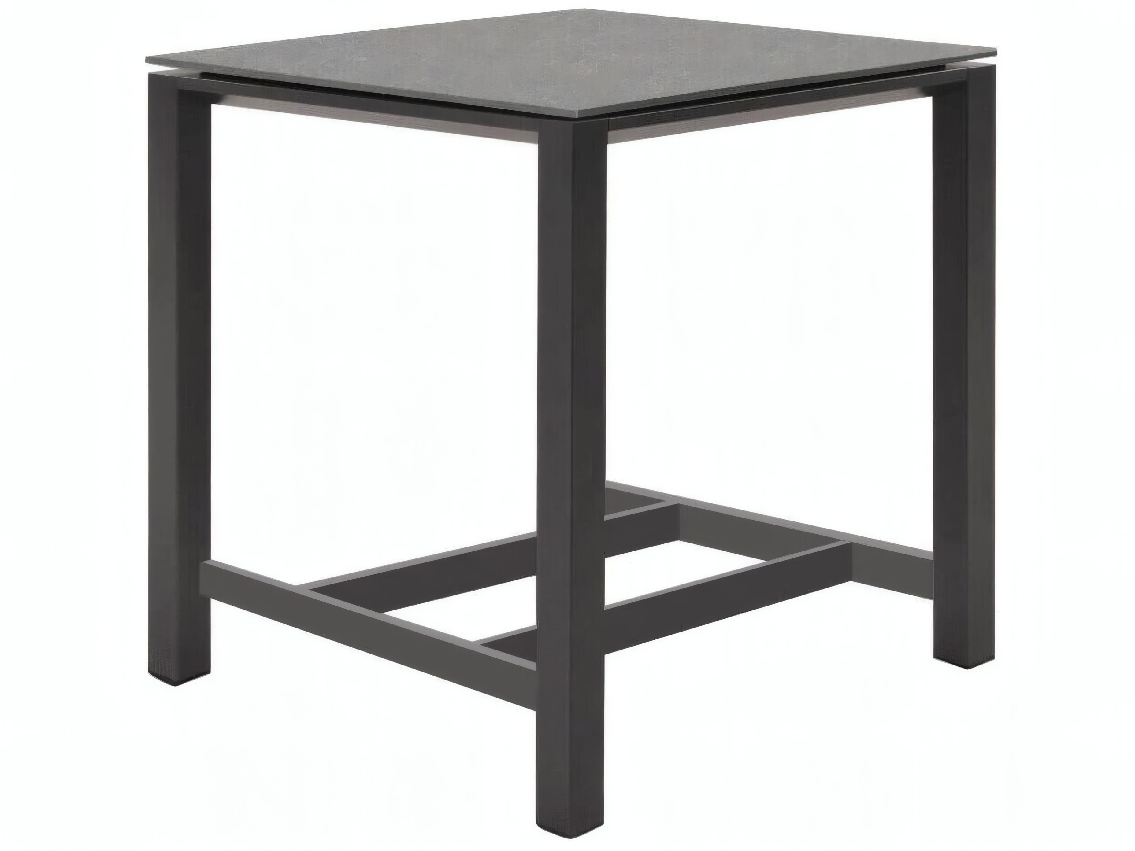 Kettler Concept Aluminum White Square Ceramic Top Outdoor Patio Bar Table