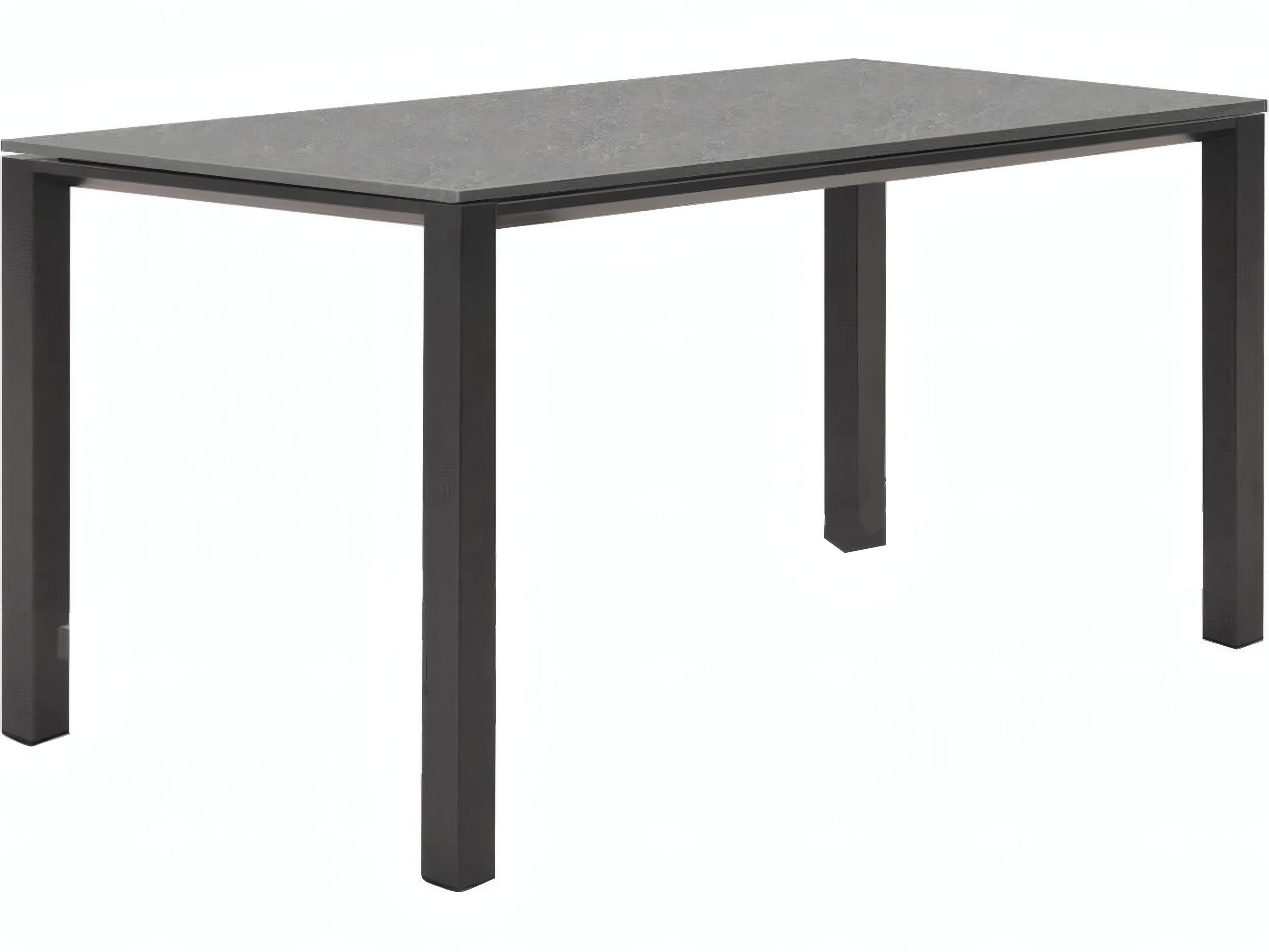 Kettler Concept Aluminum Lava Square Ceramic Top Outdoor Dining Table