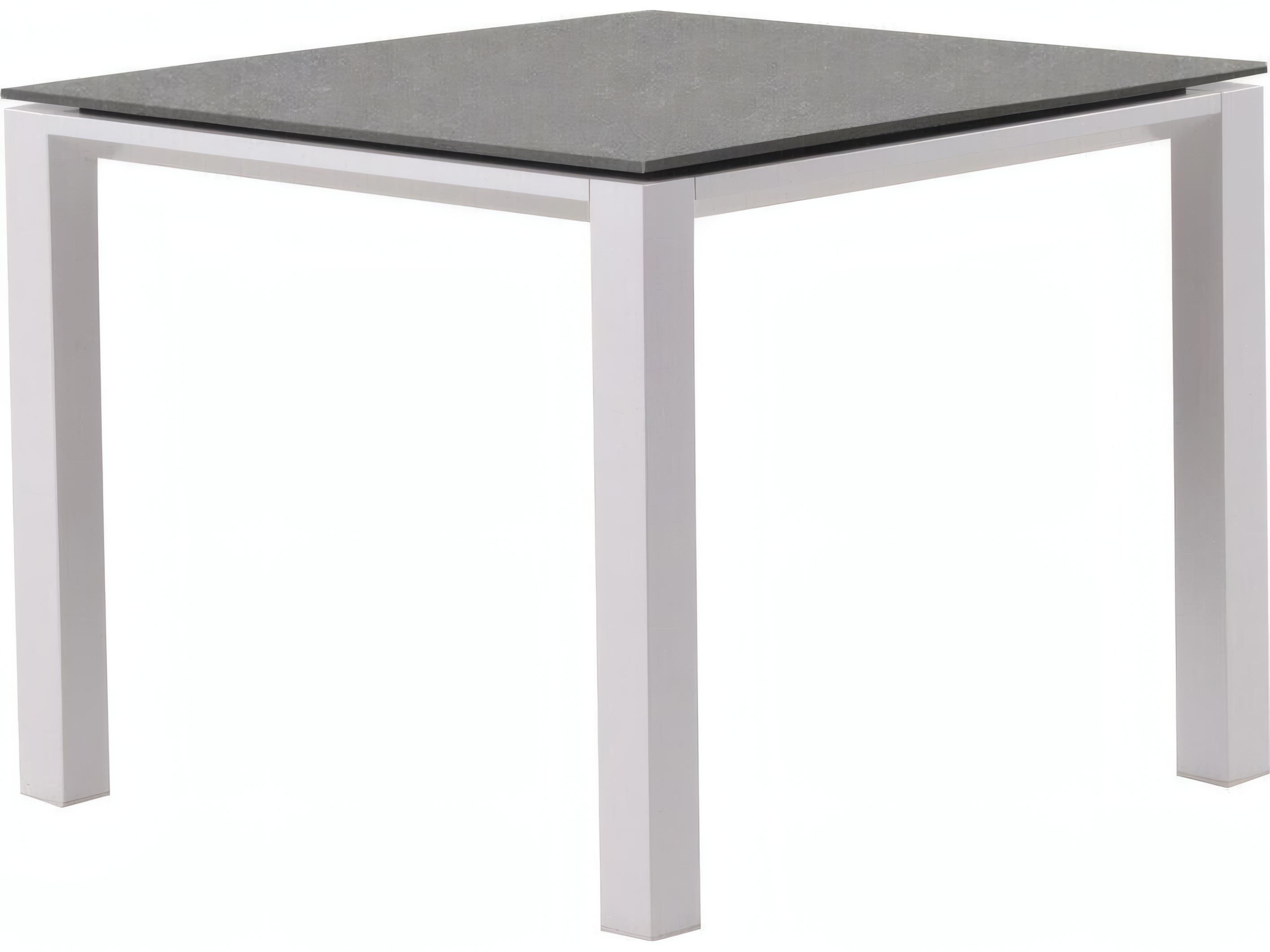 Kettler Concept Aluminum White Rectangular Ceramic Top Outdoor Dining Table