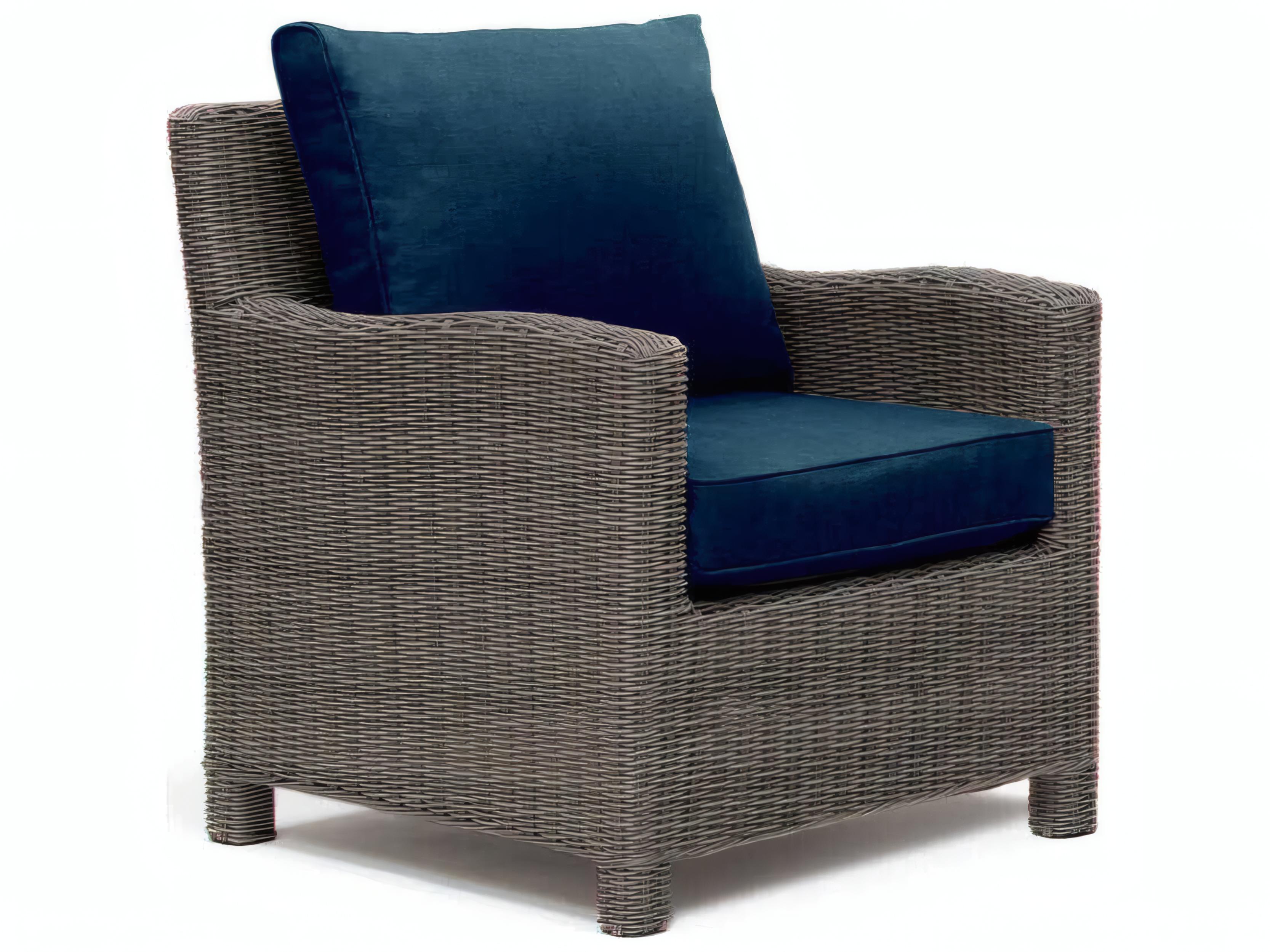 Kettler Palma Rattan Spectrum Indigo Aluminum Cushion Lounge Set