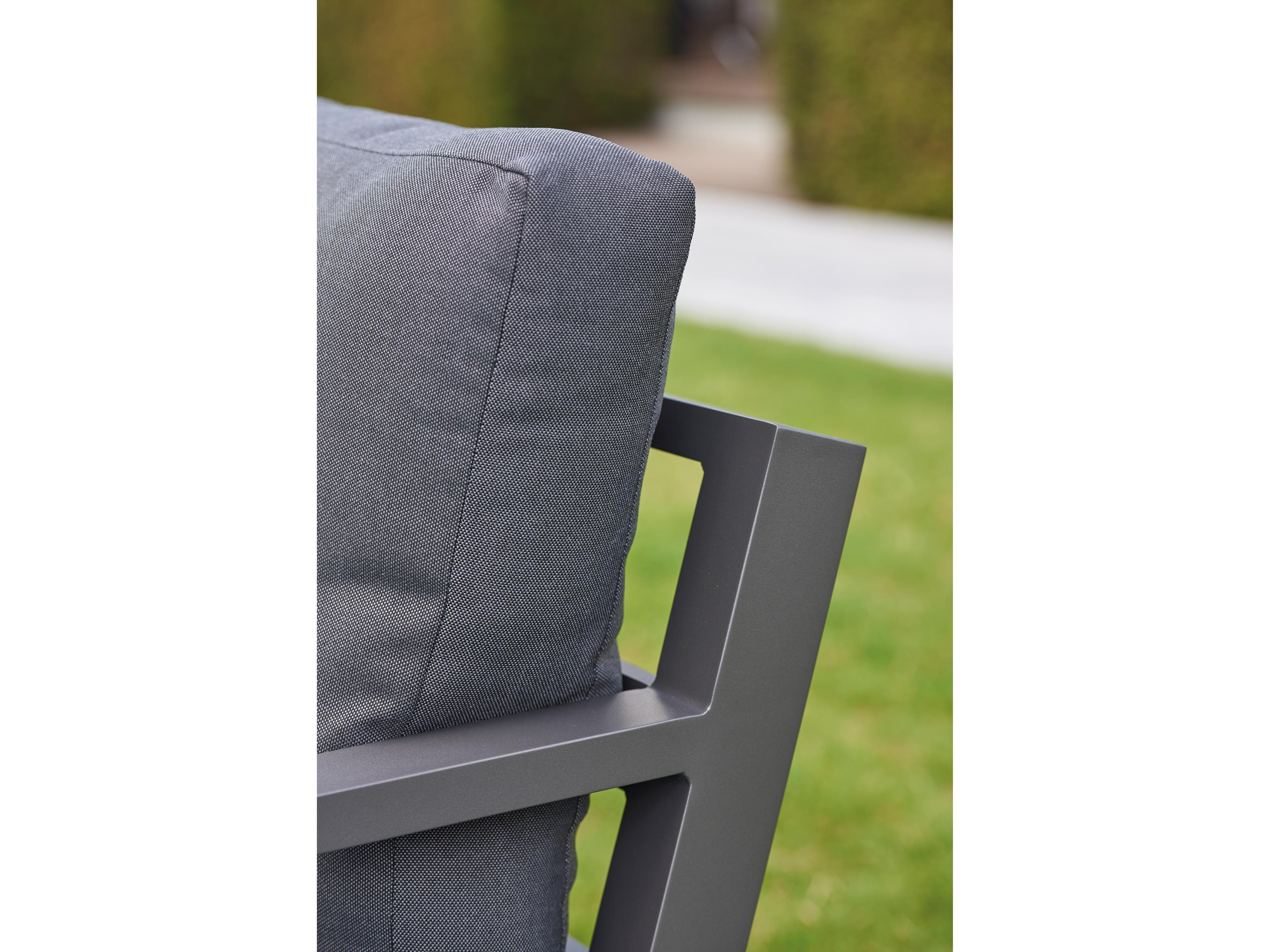 Kettler Timber Aluminum Lava/Natte Charcoal Lounger Chair Set of 2