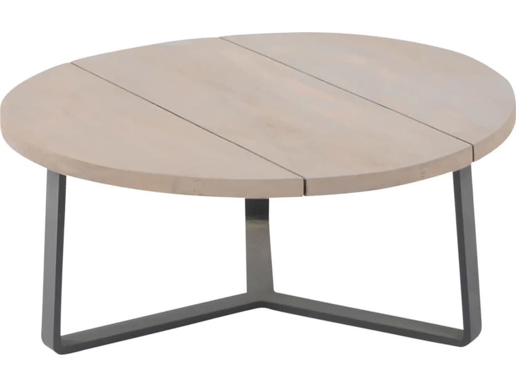 Kettler Amazon Closeout Aluminum Dia Round Outdoor Coffee Table with Poly Top