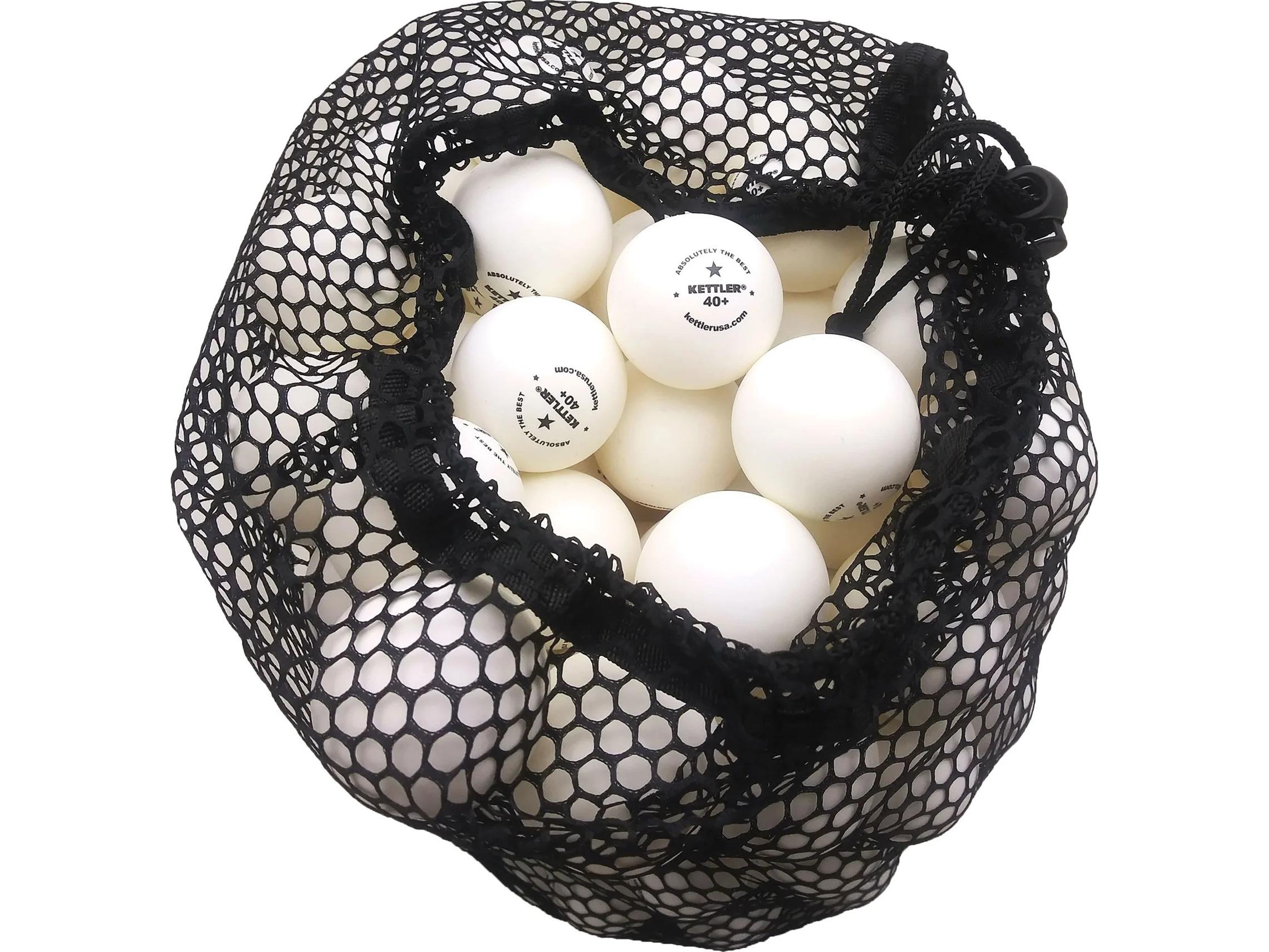 Kettler 1-Star White Table Tennis Training Balls - 144 Count Bag