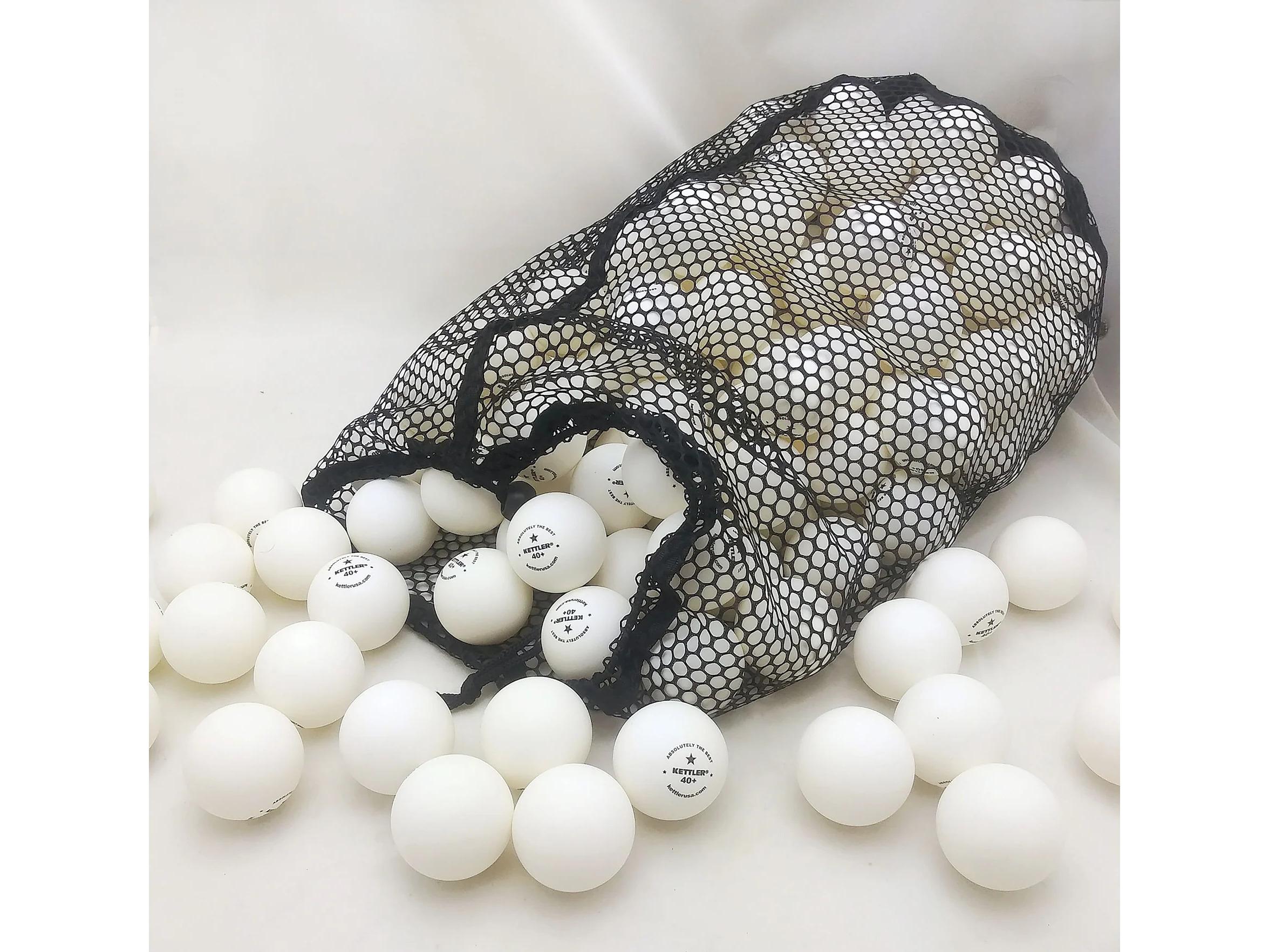 Kettler 1-Star White Table Tennis Training Balls - 144 Count Bag