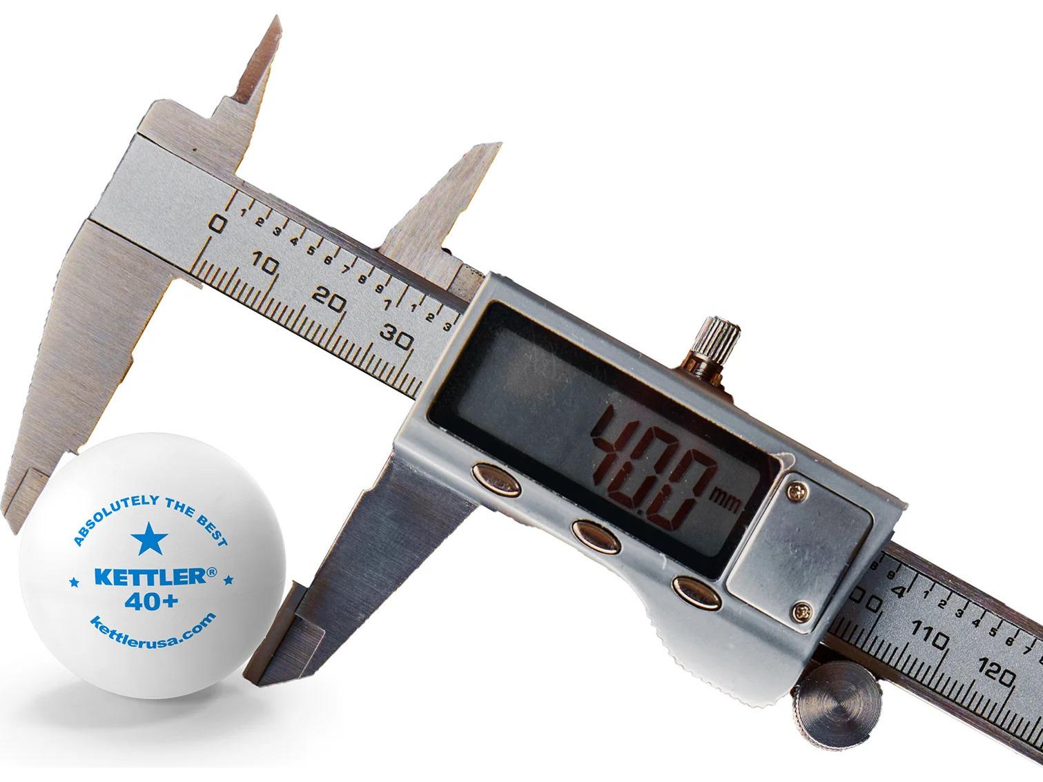 Kettler 1-Star White Table Tennis Training Balls - 144 Count Bag