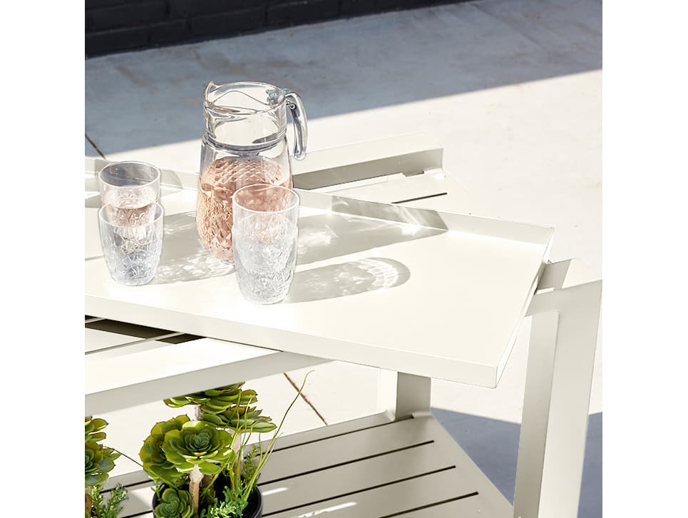 Kettler Life Easy White Serving Cart