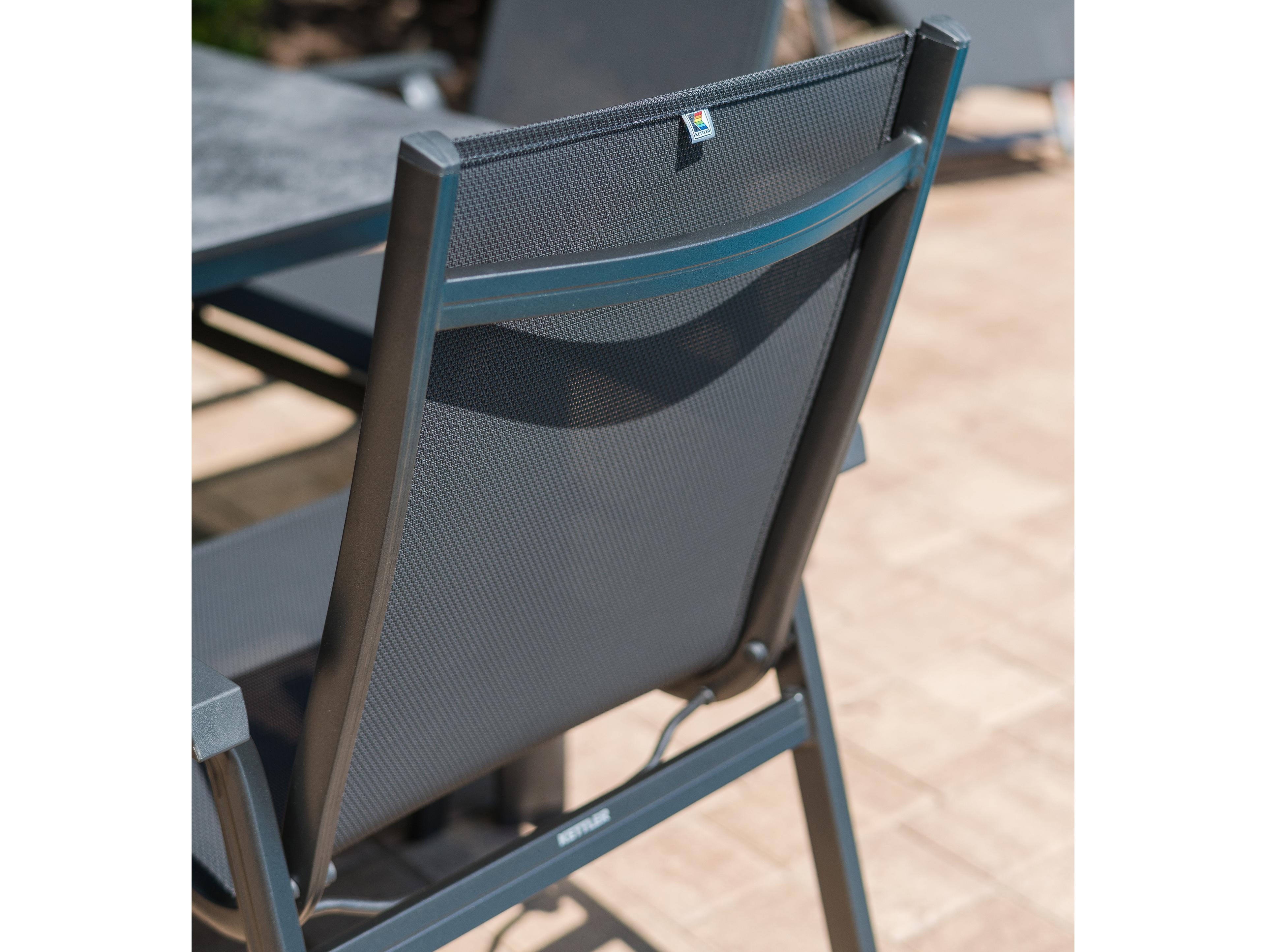 Kettler Basic Plus Grey Grey Aluminum Dining Set