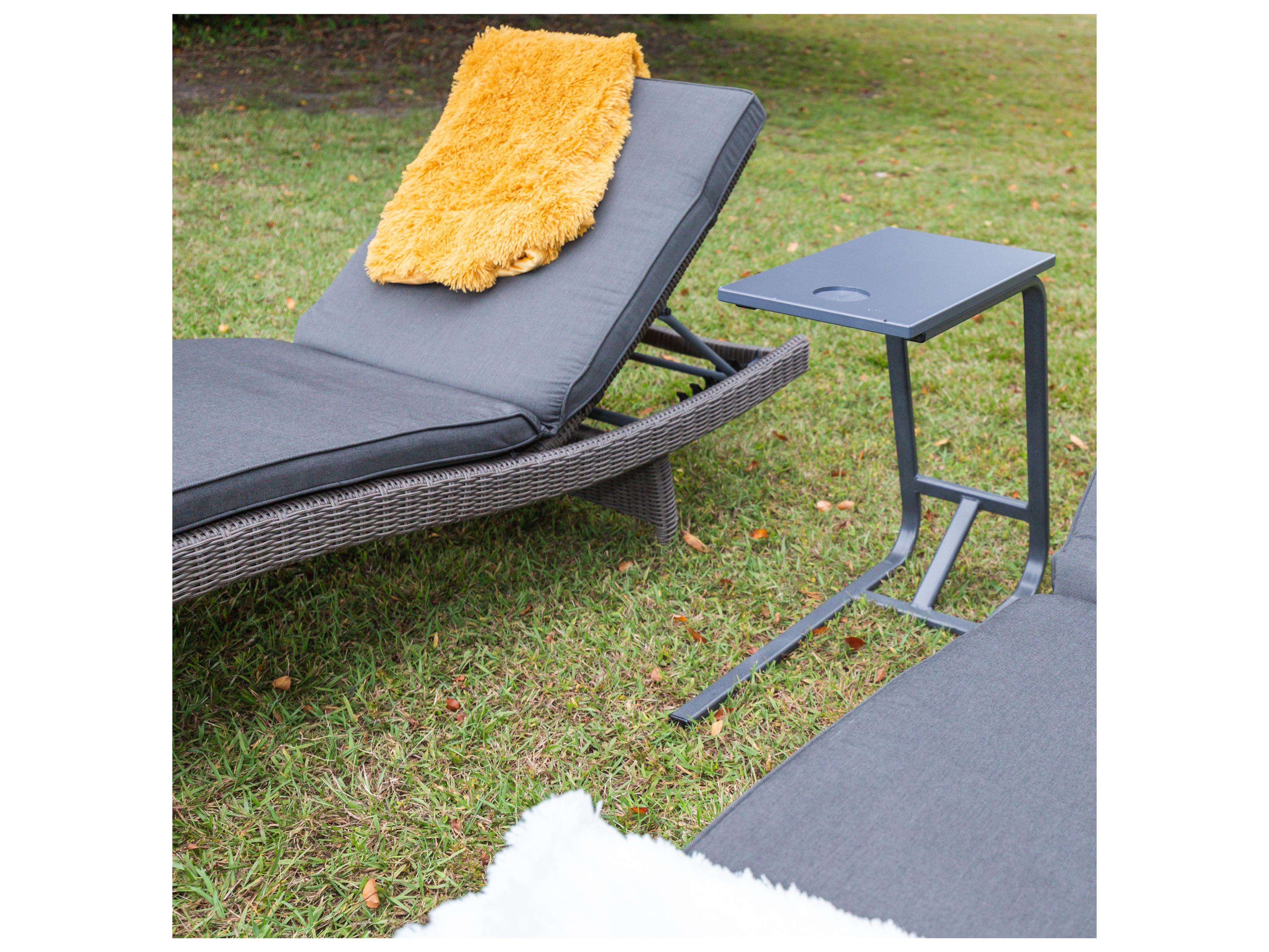 Kettler Palma Wicker Multi-Position Patio Chaise Lounge in Spectrum Indigo