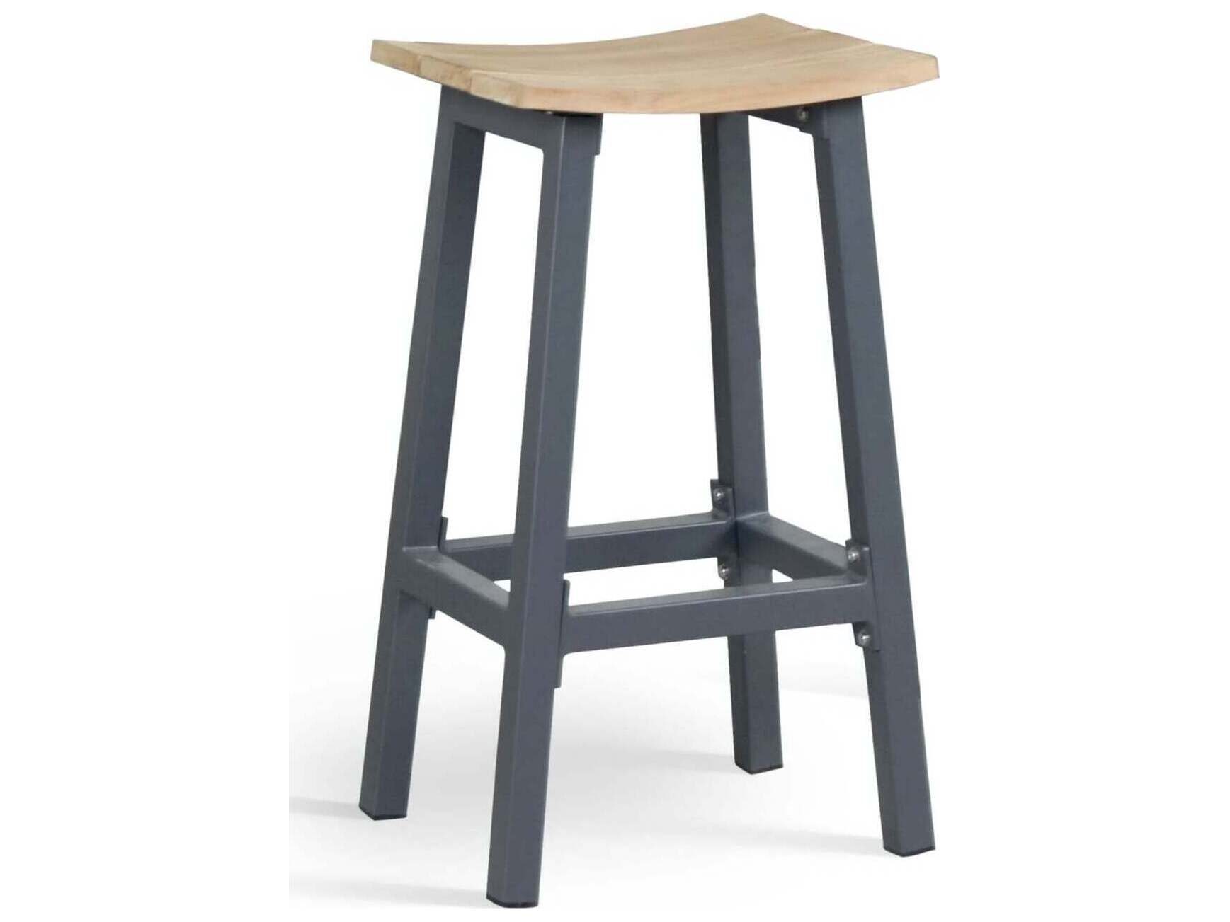 Kettler Elba Aluminum Charcoal Patio Bar Stool