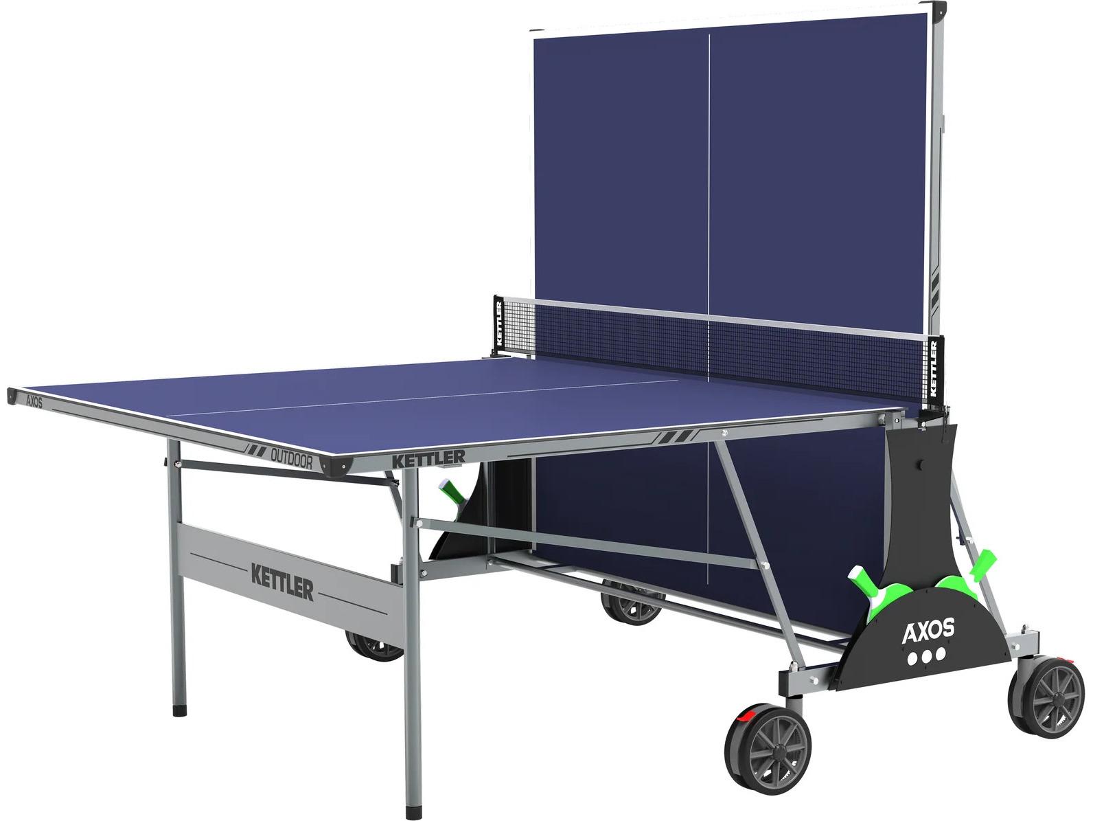 Kettler Axos Outdoor Table Tennis Table 2-Player Bundle