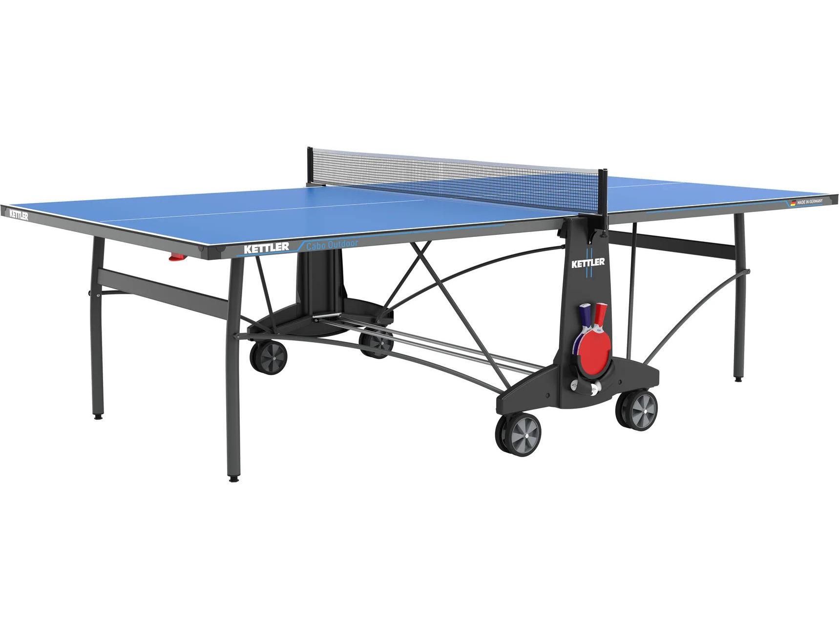 Kettler Table Tennis Cabo Outdoor Bundle With 2-Player Set & Cover