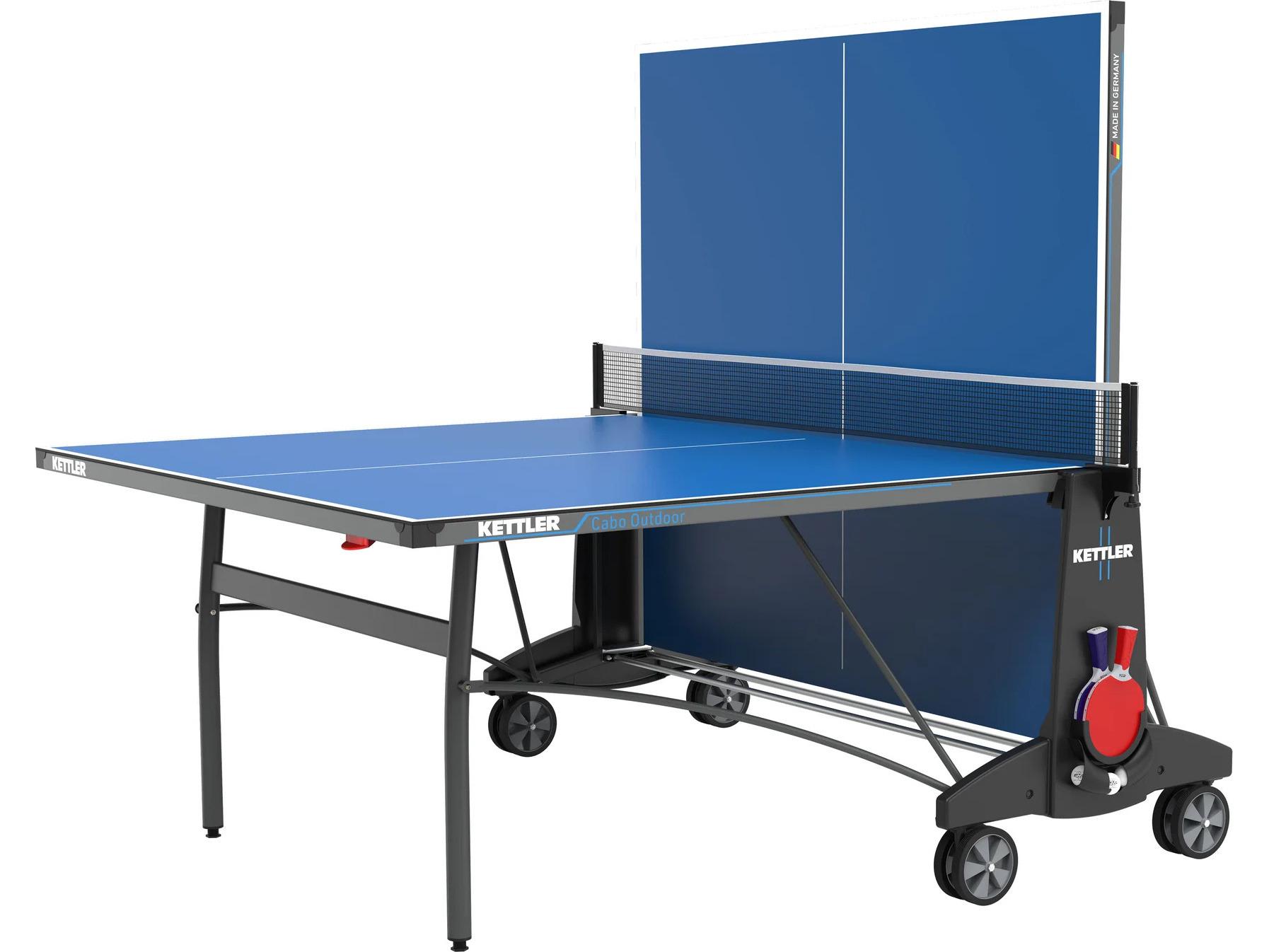 Kettler Table Tennis Cabo Outdoor Bundle With 2-Player Set & Cover