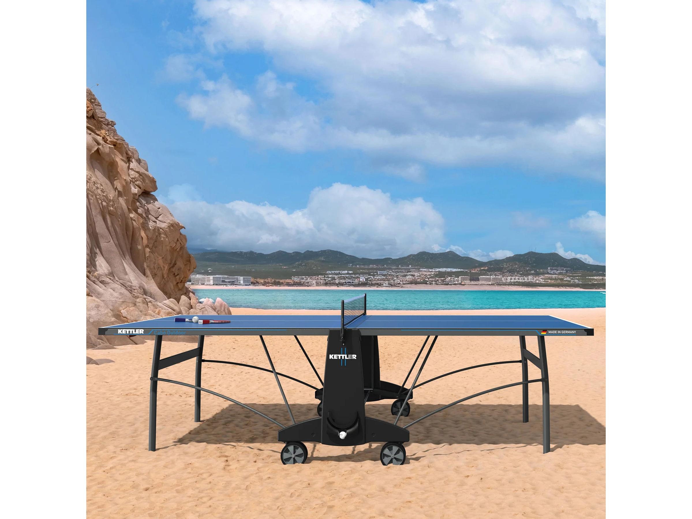 Kettler Table Tennis Cabo Outdoor Bundle With 2-Player Set & Cover