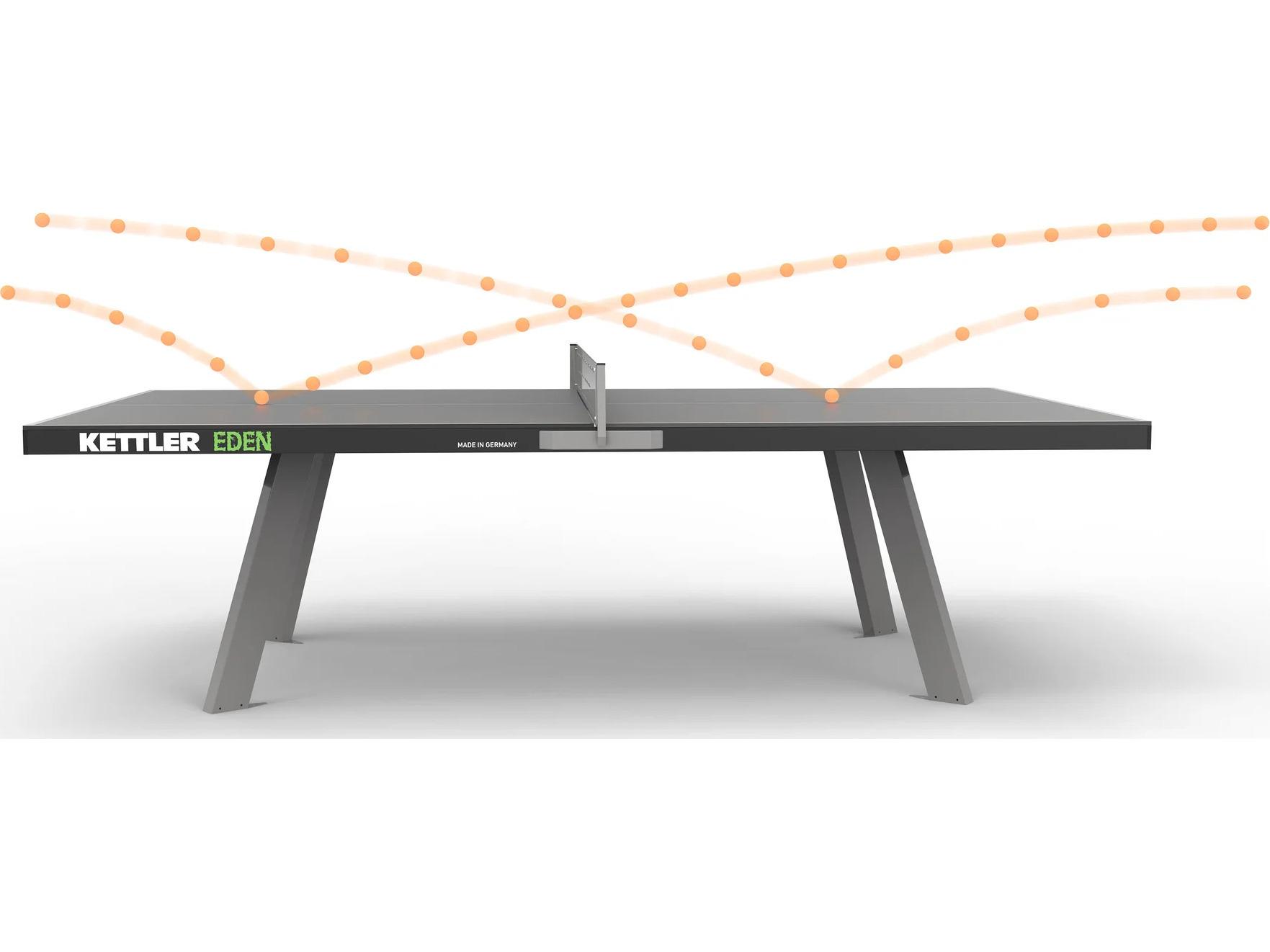 Kettler Eden Outdoor Grey Stationary Table Tennis Table