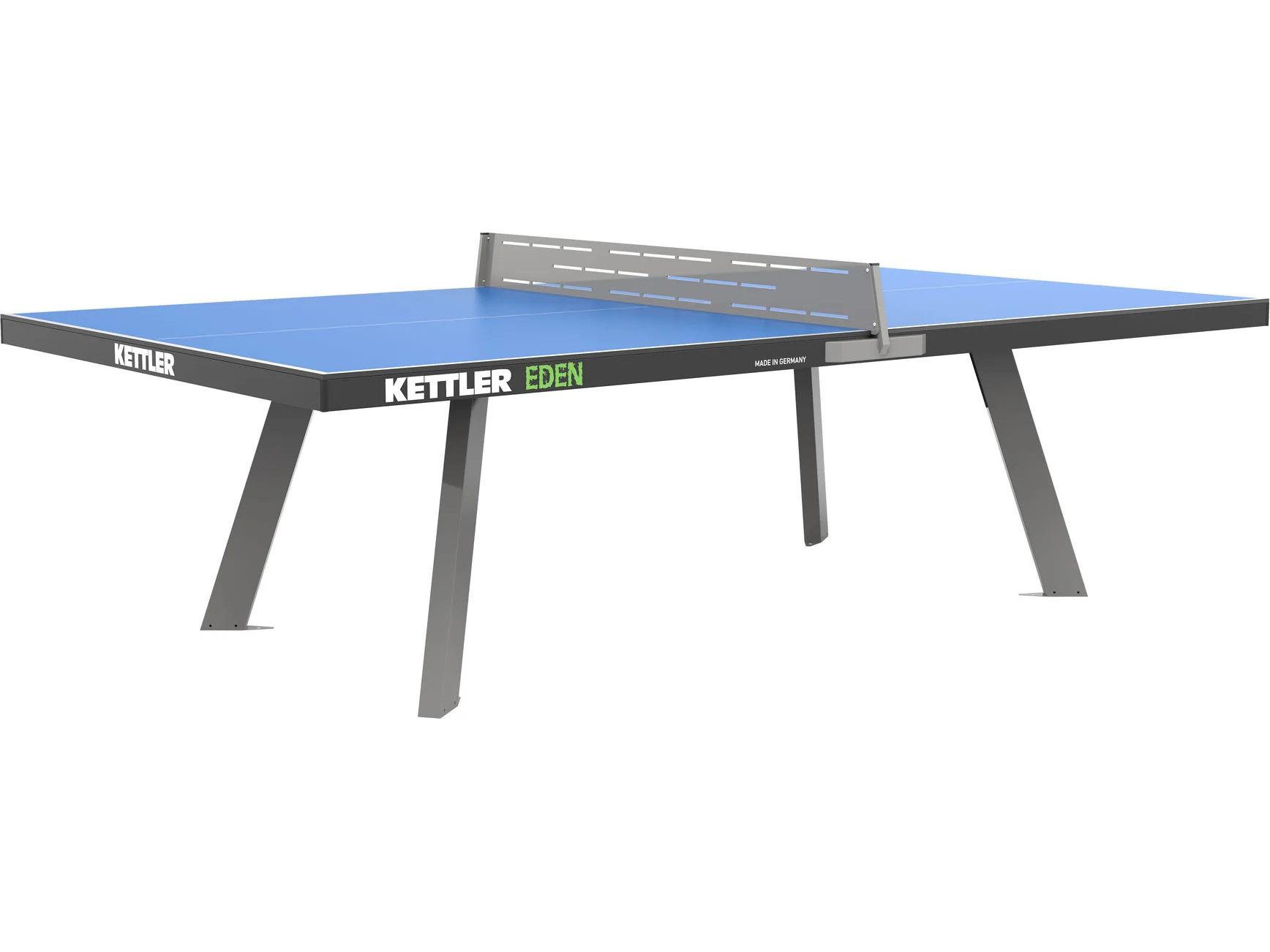 Kettler Eden Outdoor Blue Stationary Table Tennis Table