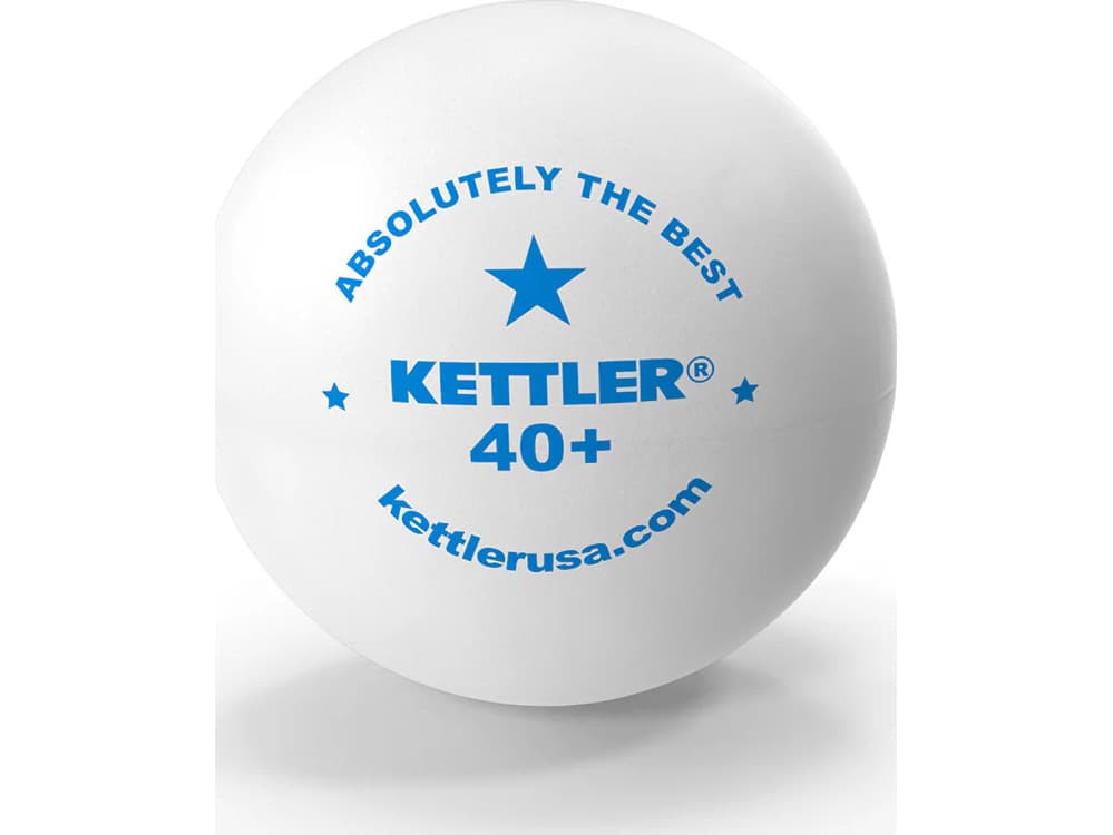 Kettler 1-Star White Table Tennis Balls 6-Pack