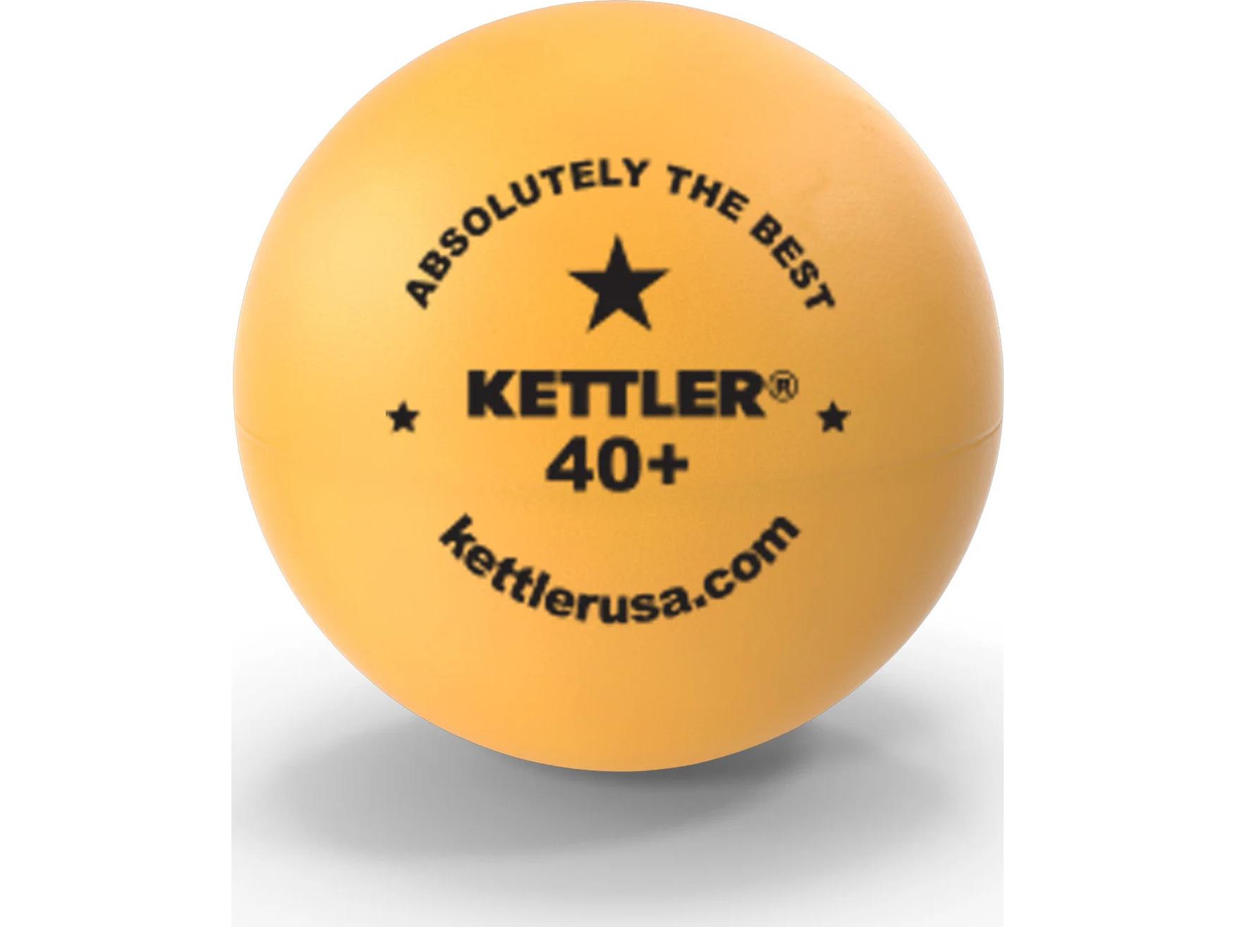 Kettler 1-Star White Table Tennis Balls 6-Pack