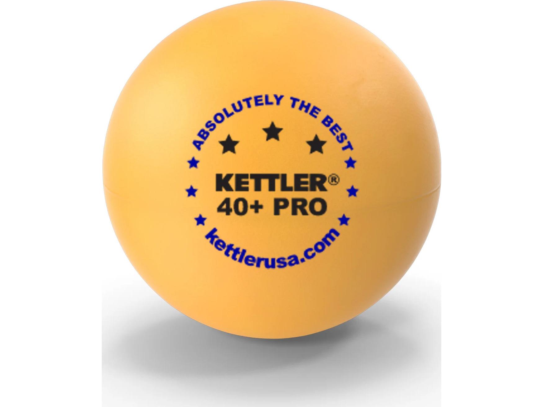 Kettler 3-Star Orange Table Tennis Balls 6-Pack