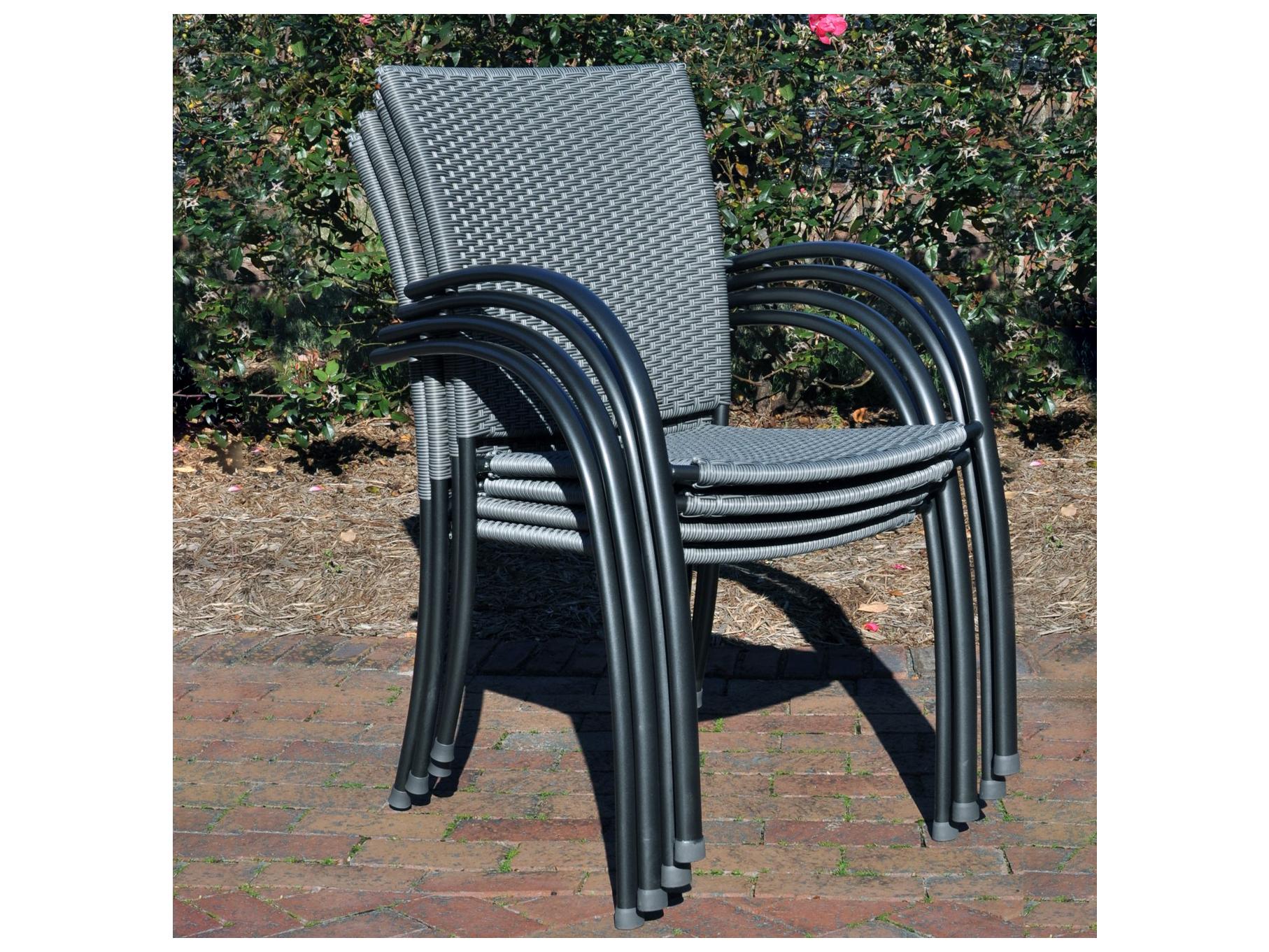 Kettler Pilano Wicker Silver-Gray 5 Piece Outdoor Dining Set