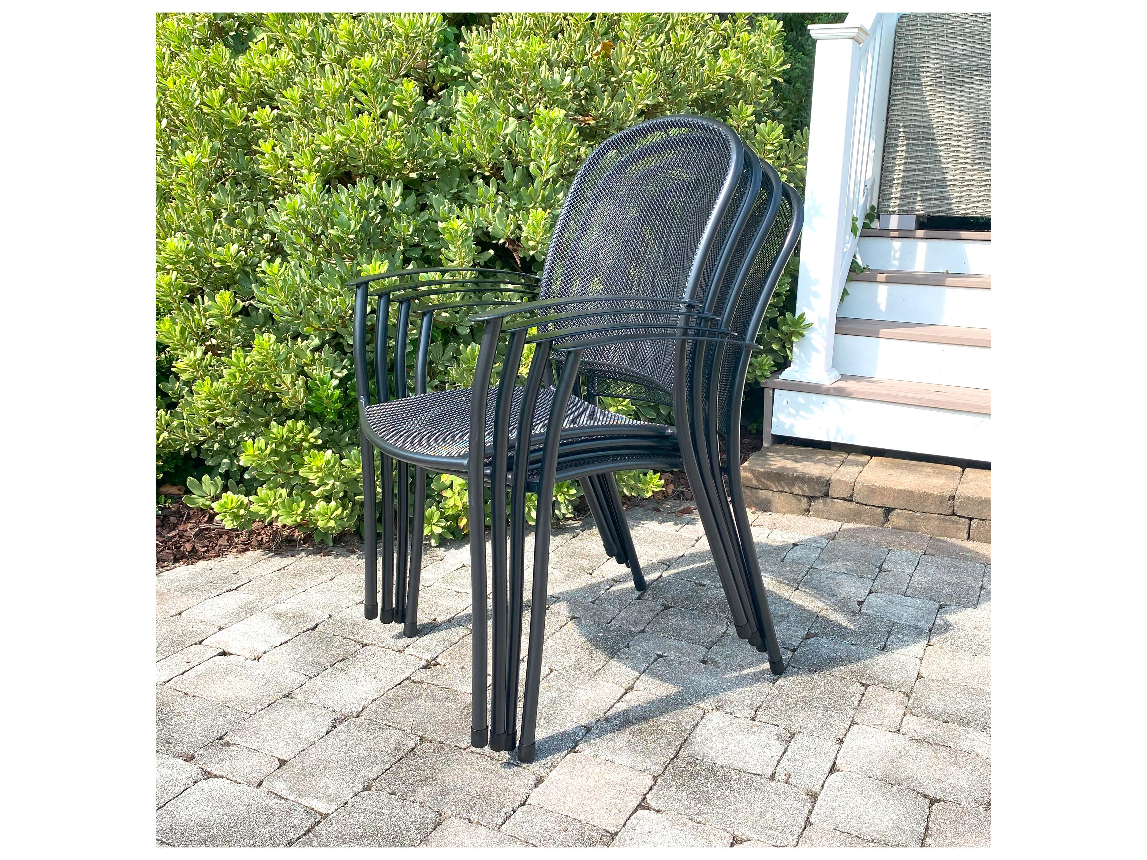 Kettler Caredo Wrought Iron Gray 5 Piece Outdoor Patio Dining Set