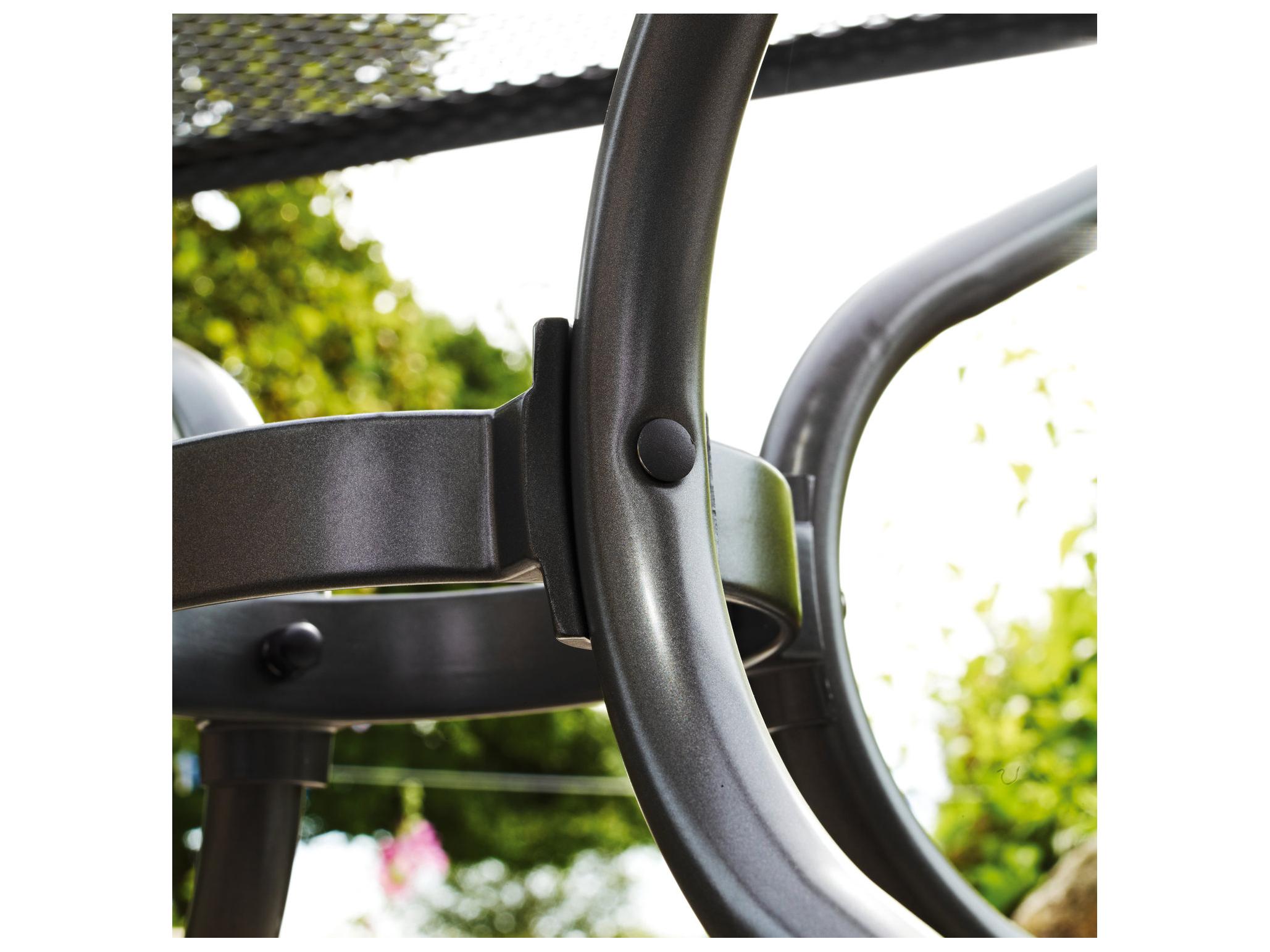 Kettler Pilano Steel Wrought Iron Gray 7 Piece Patio Dining Set