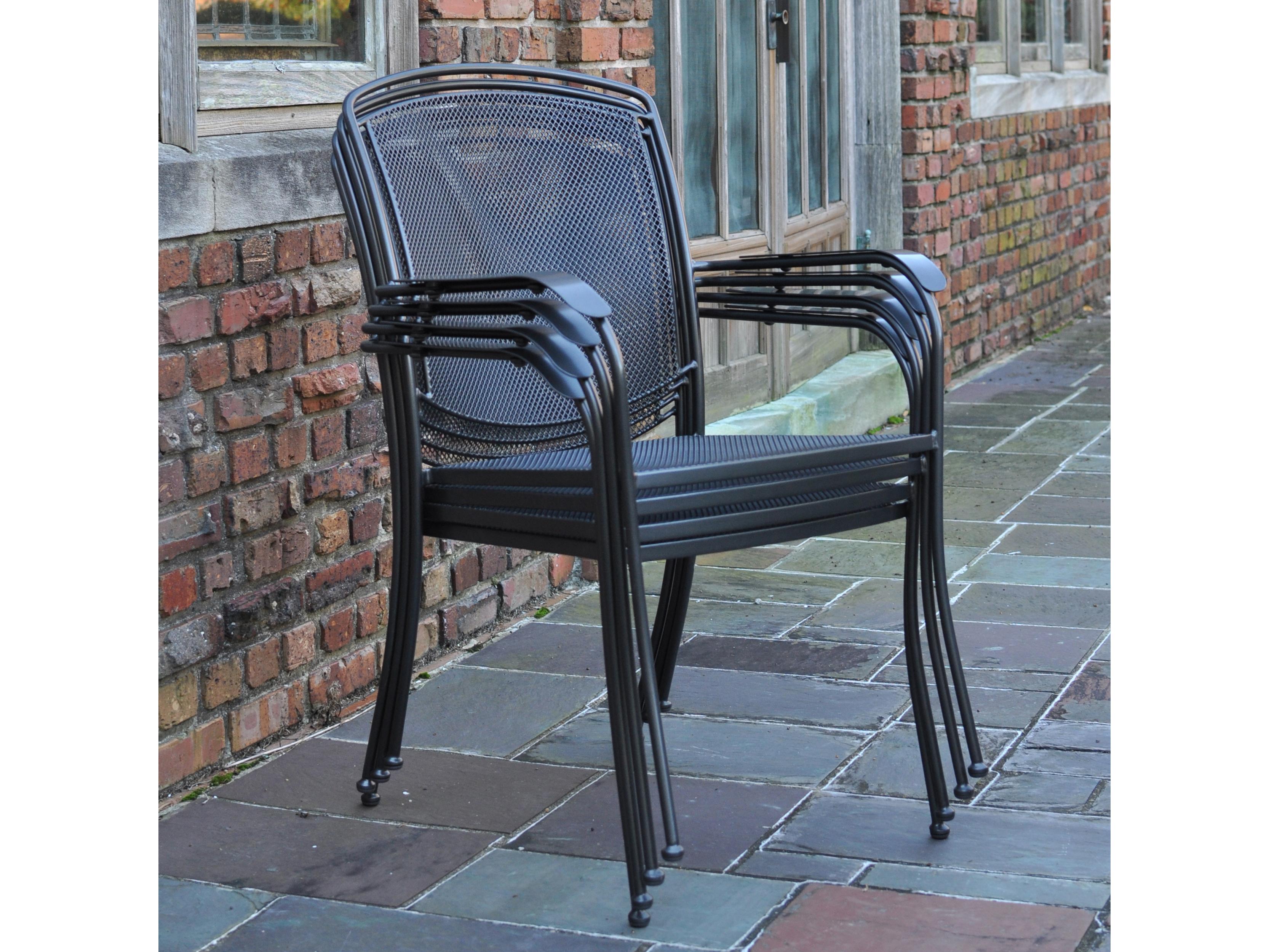 Kettler Henley Steel Gray Dining Arm Chair Set of 6