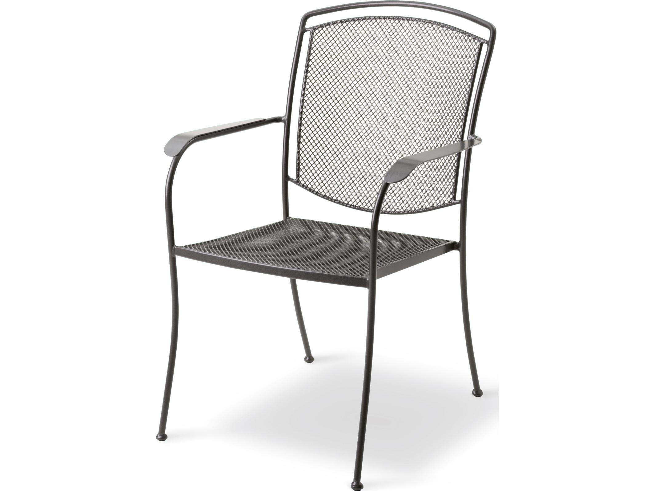 Kettler Henley Steel Gray Dining Arm Chair Set of 6