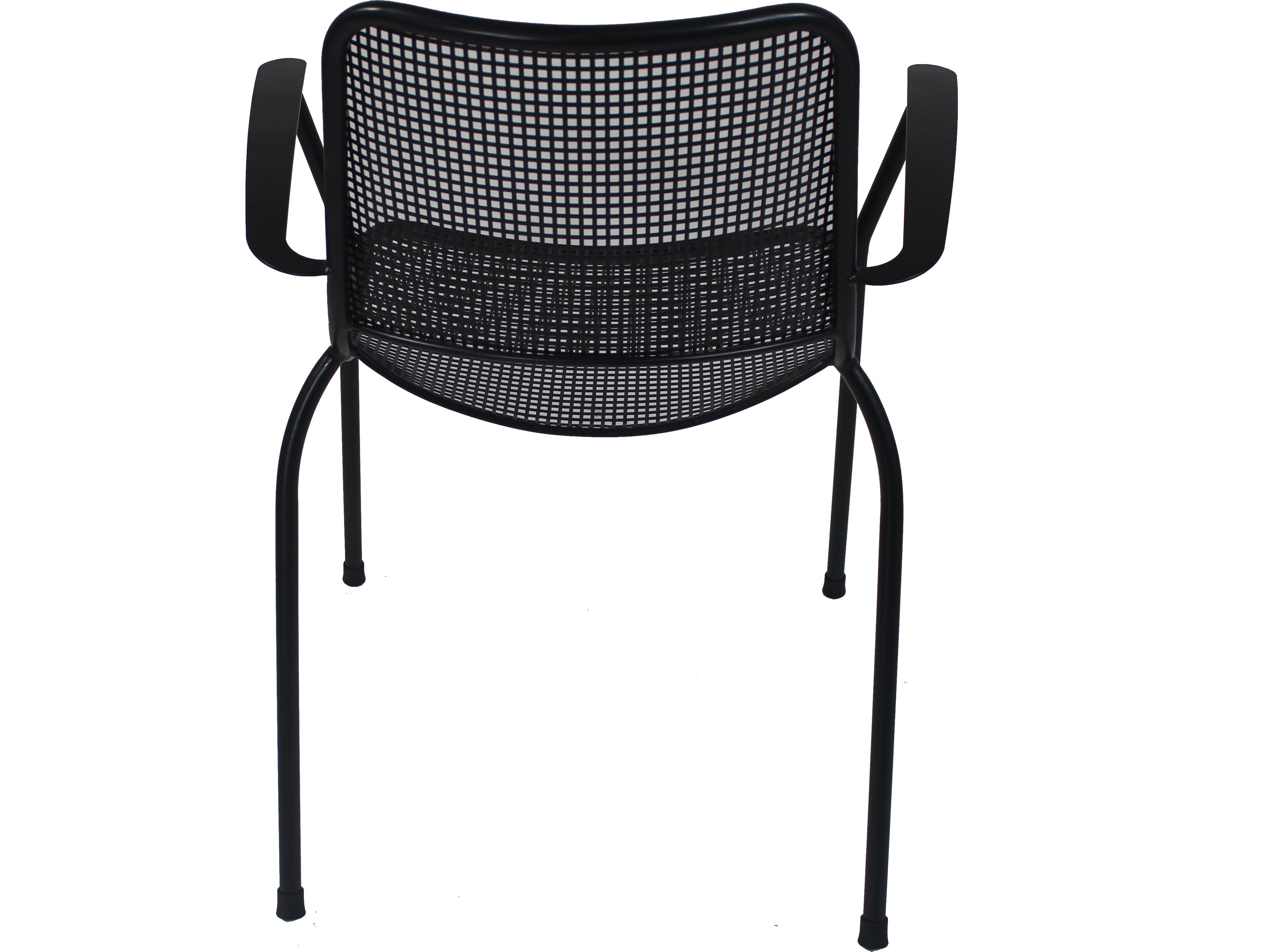 Kettler Metro Steel Gray Dining Arm Chair Set of 6