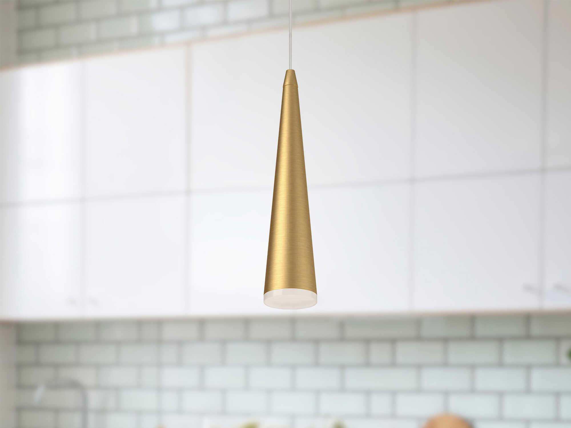 Kuzco Lighting Mina Brushed Gold Mini Pendant