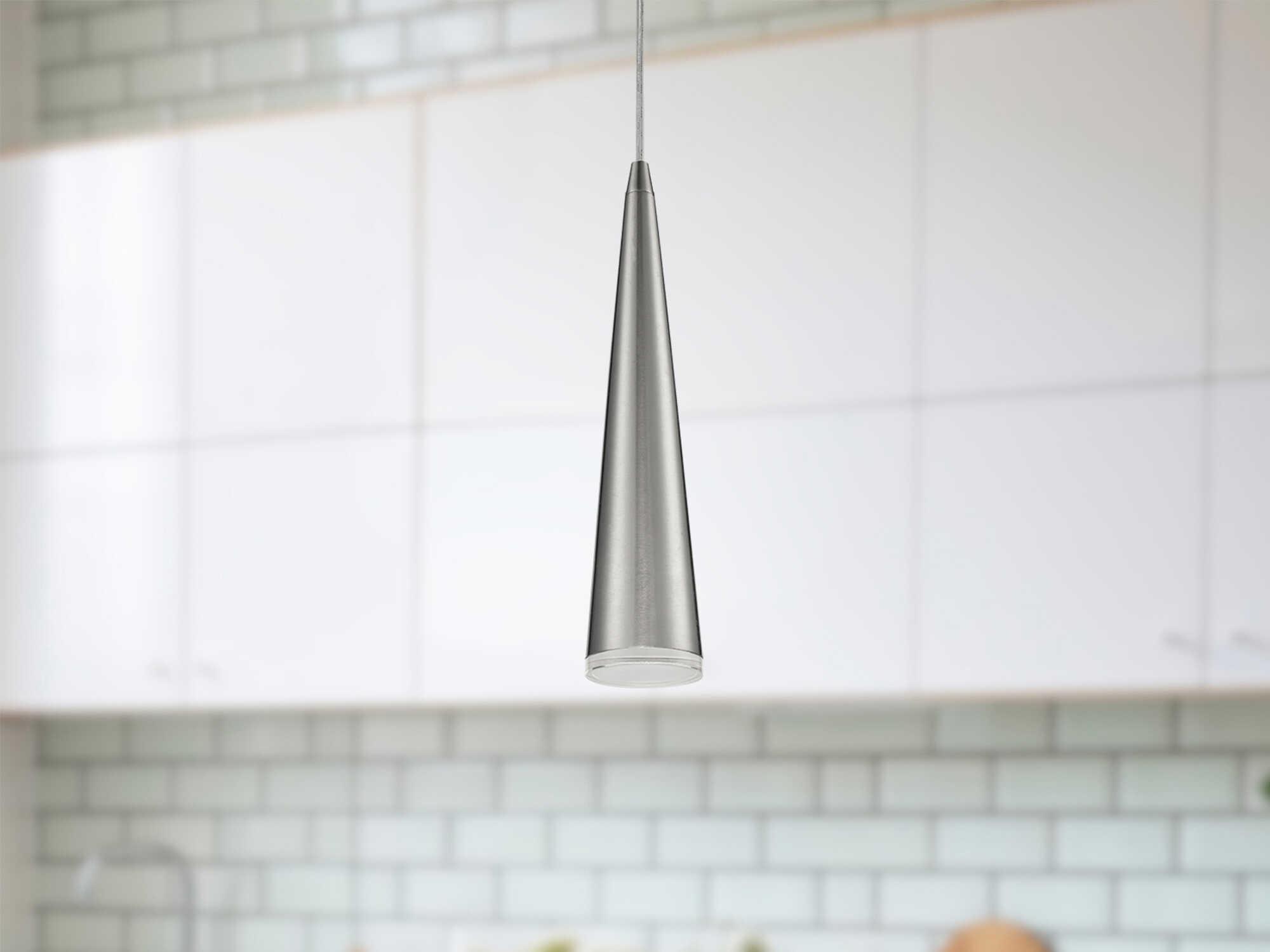 Kuzco Lighting Mina Brushed Nickel Mini Pendant