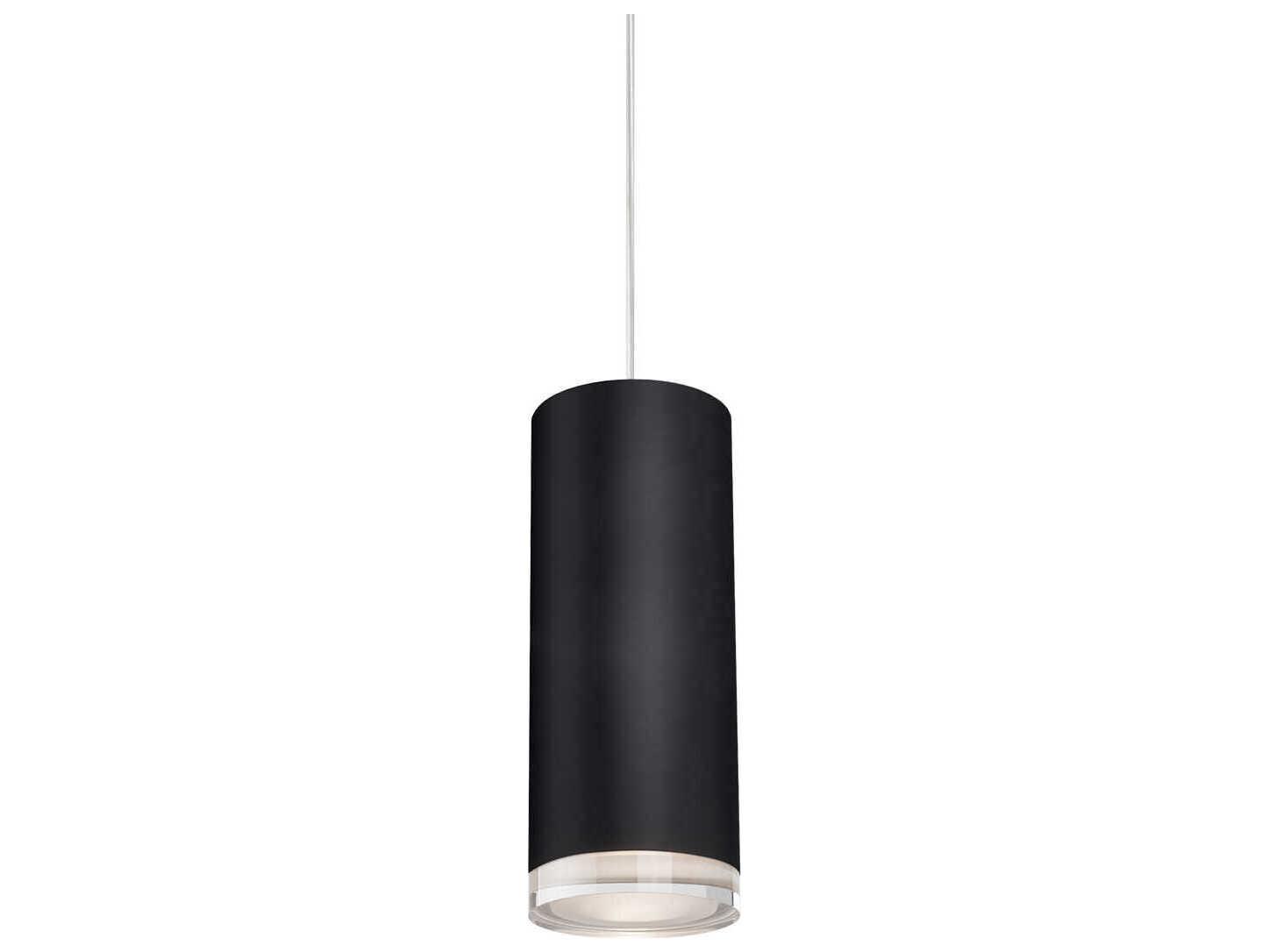 Kuzco Lighting Cameo Black Cylinder Mini Pendant