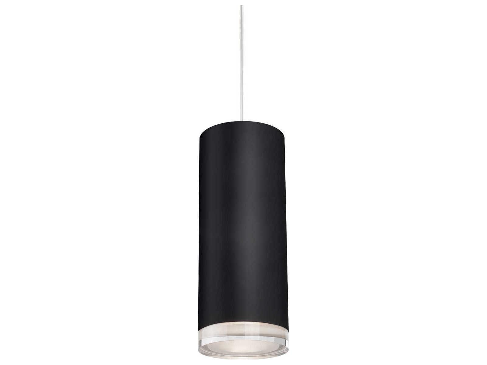 Kuzco Lighting Cameo Black Cylinder Mini Pendant