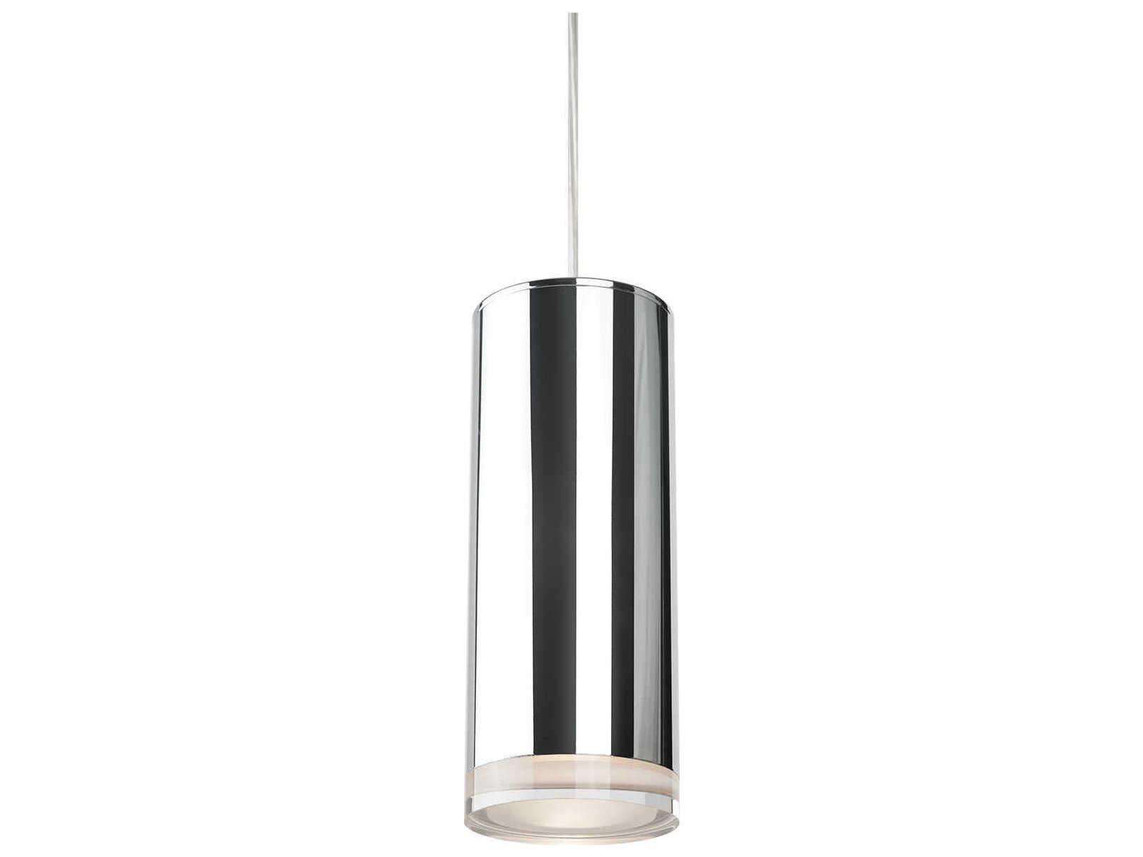 Kuzco Lighting Cameo Chrome Cylinder Mini Pendant