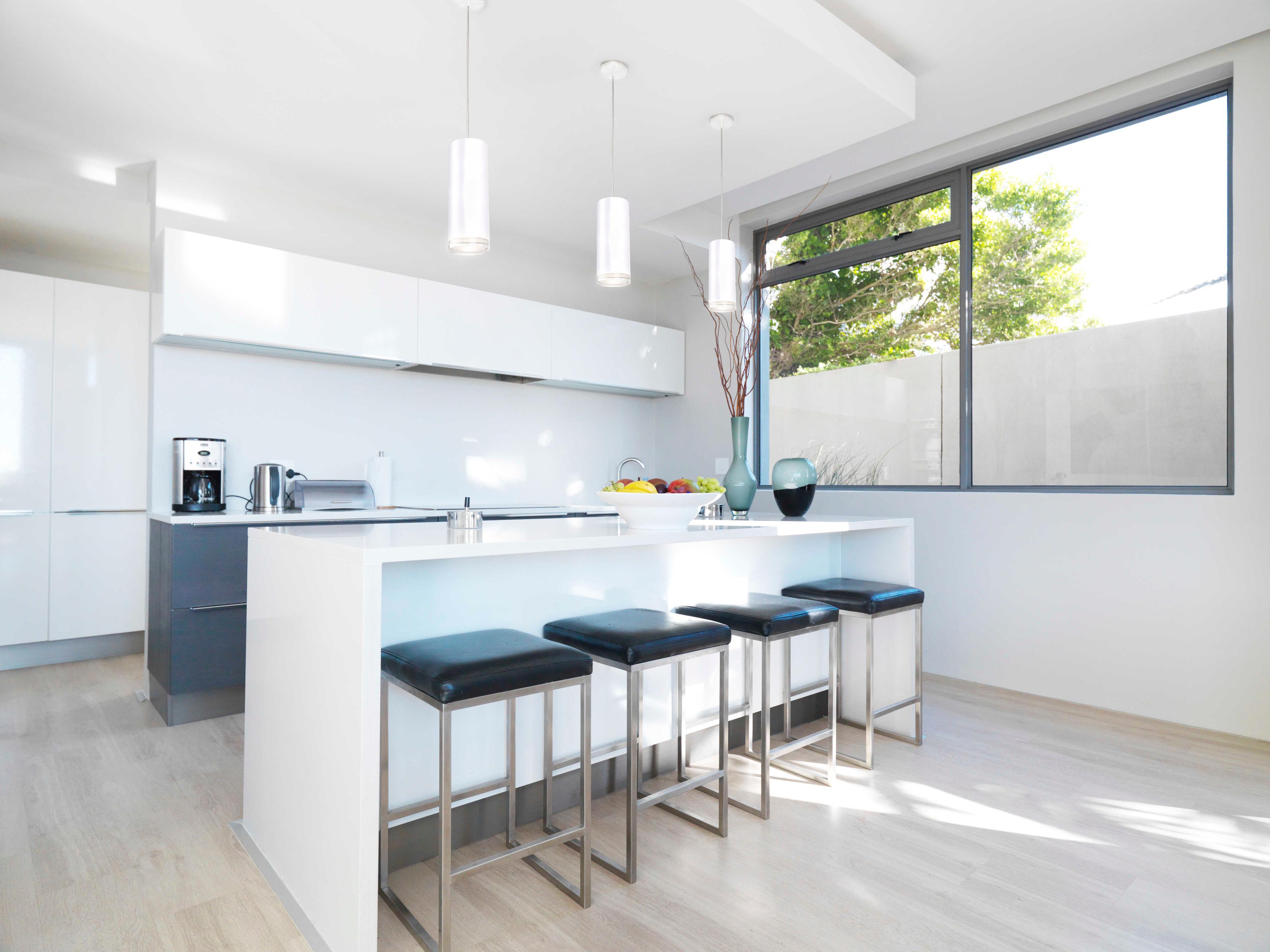 Kuzco Lighting Cameo White Cylinder Mini Pendant