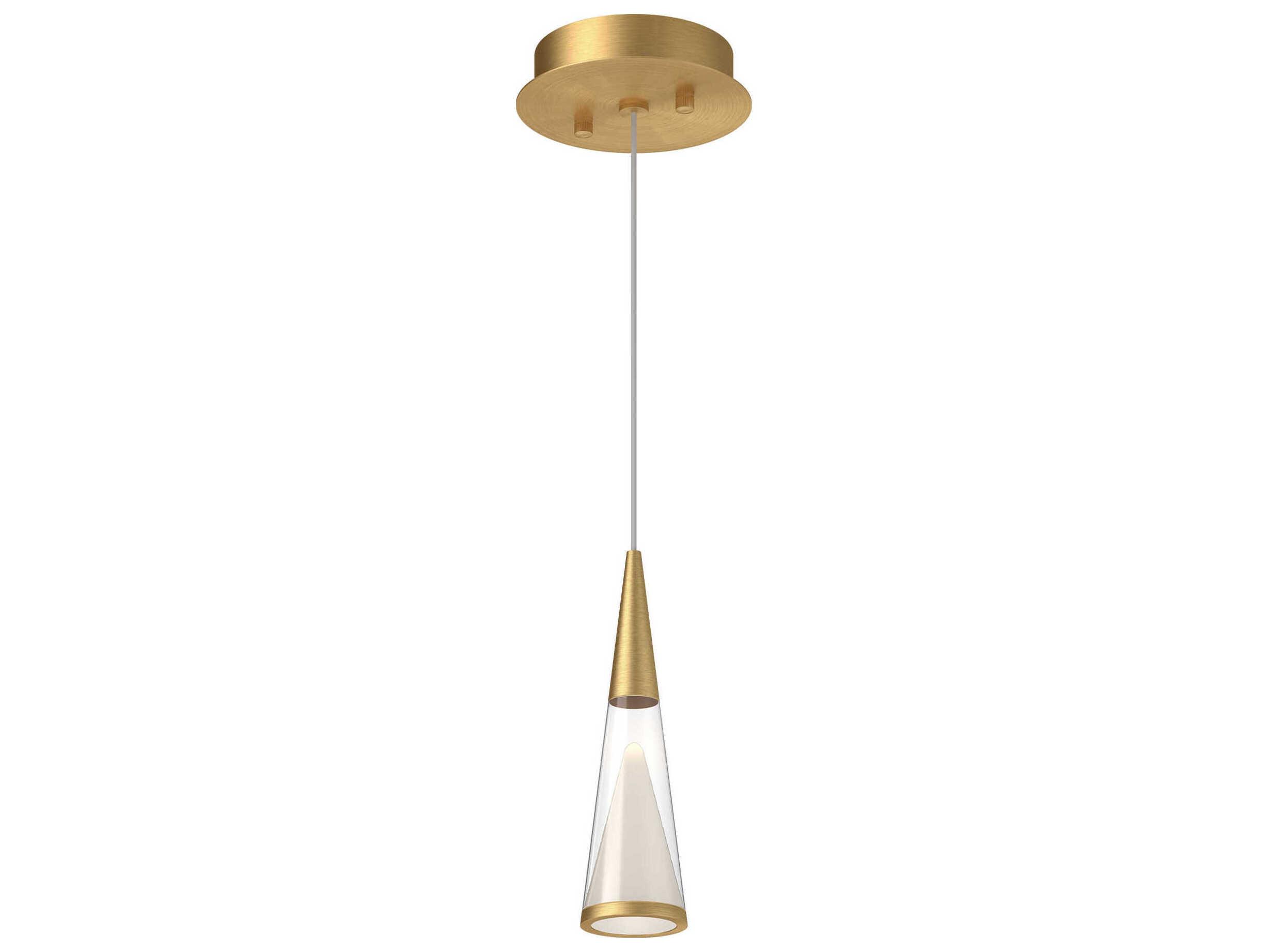 Kuzco Lighting Malabar Brushed Gold Mini Pendant