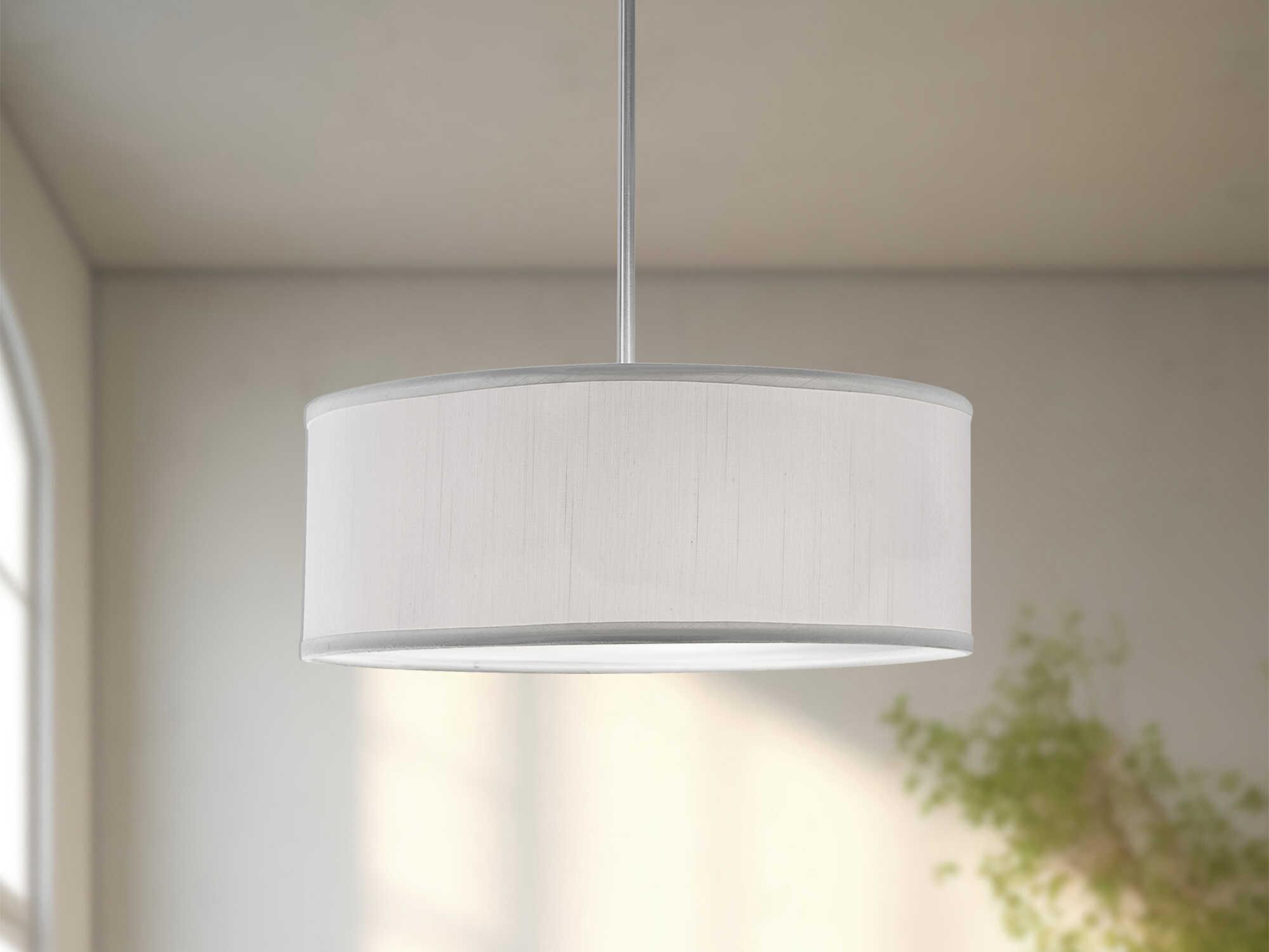Kuzco Lighting Gregory 3-Light White Drum Pendant