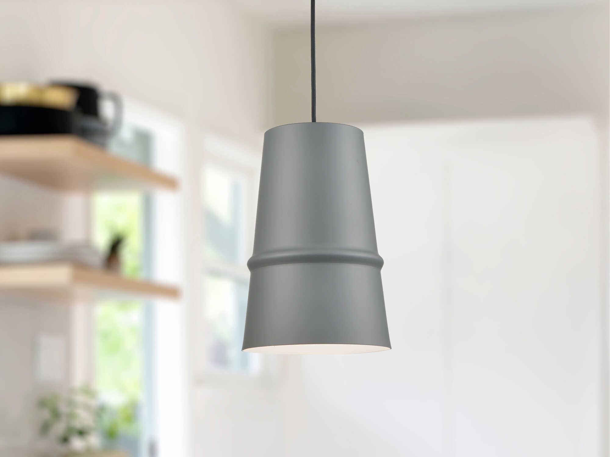 Kuzco Lighting Castor 1-Light Gray Mini Pendant