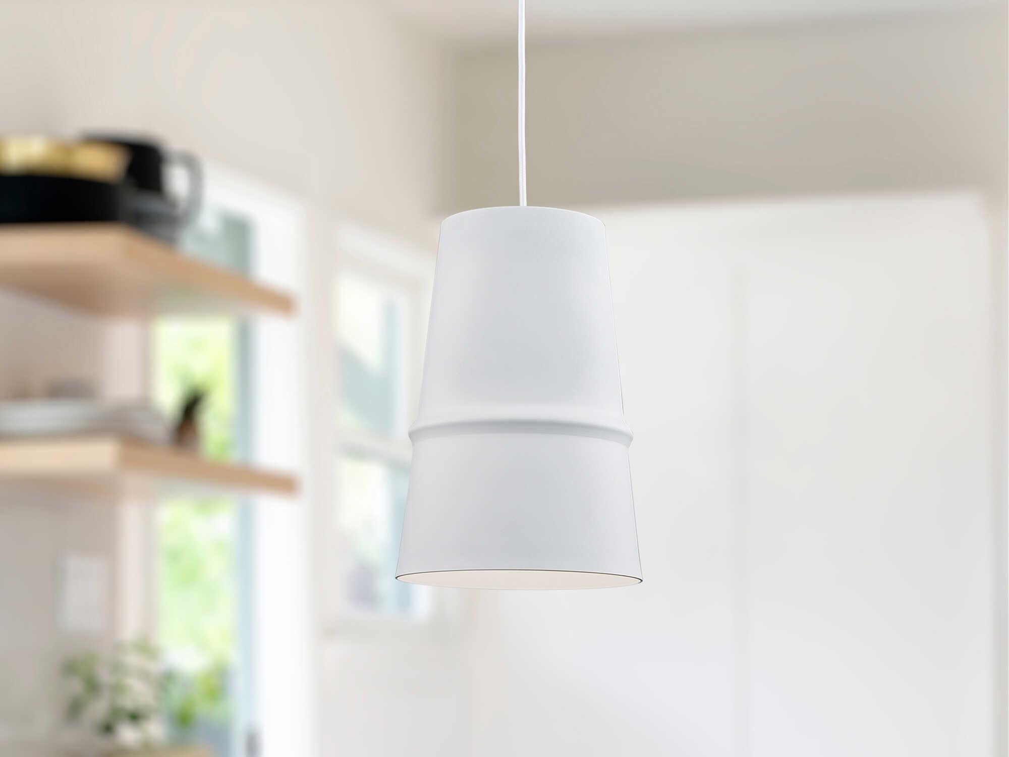 Kuzco Lighting Castor 1-Light White Mini Pendant