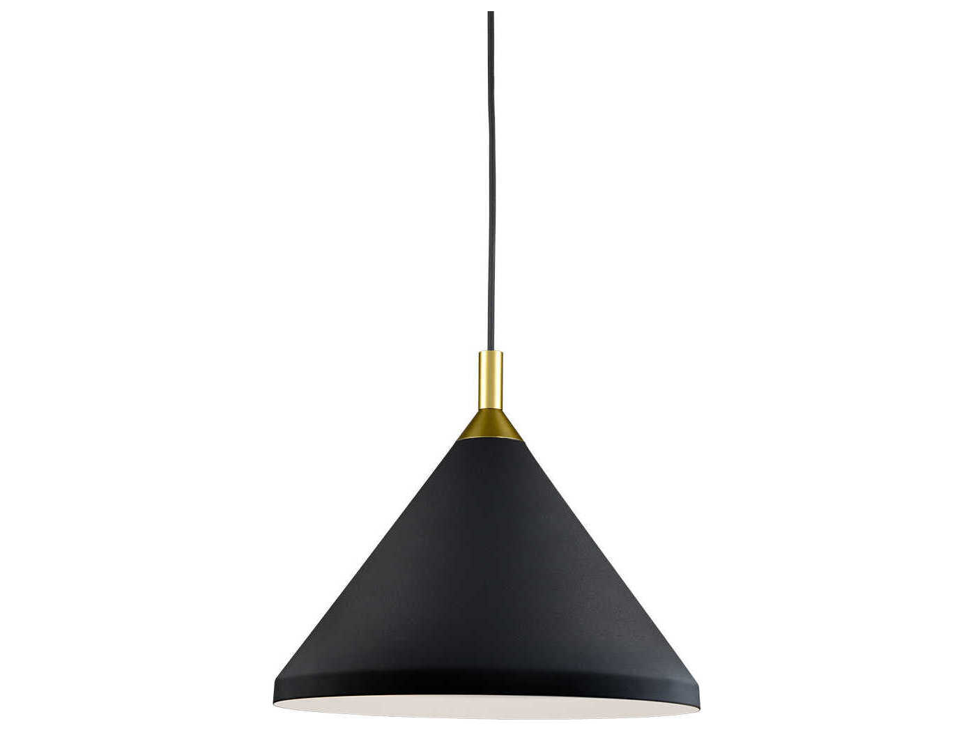 Kuzco Lighting Dorothy 1-Light Black Gold Pendant