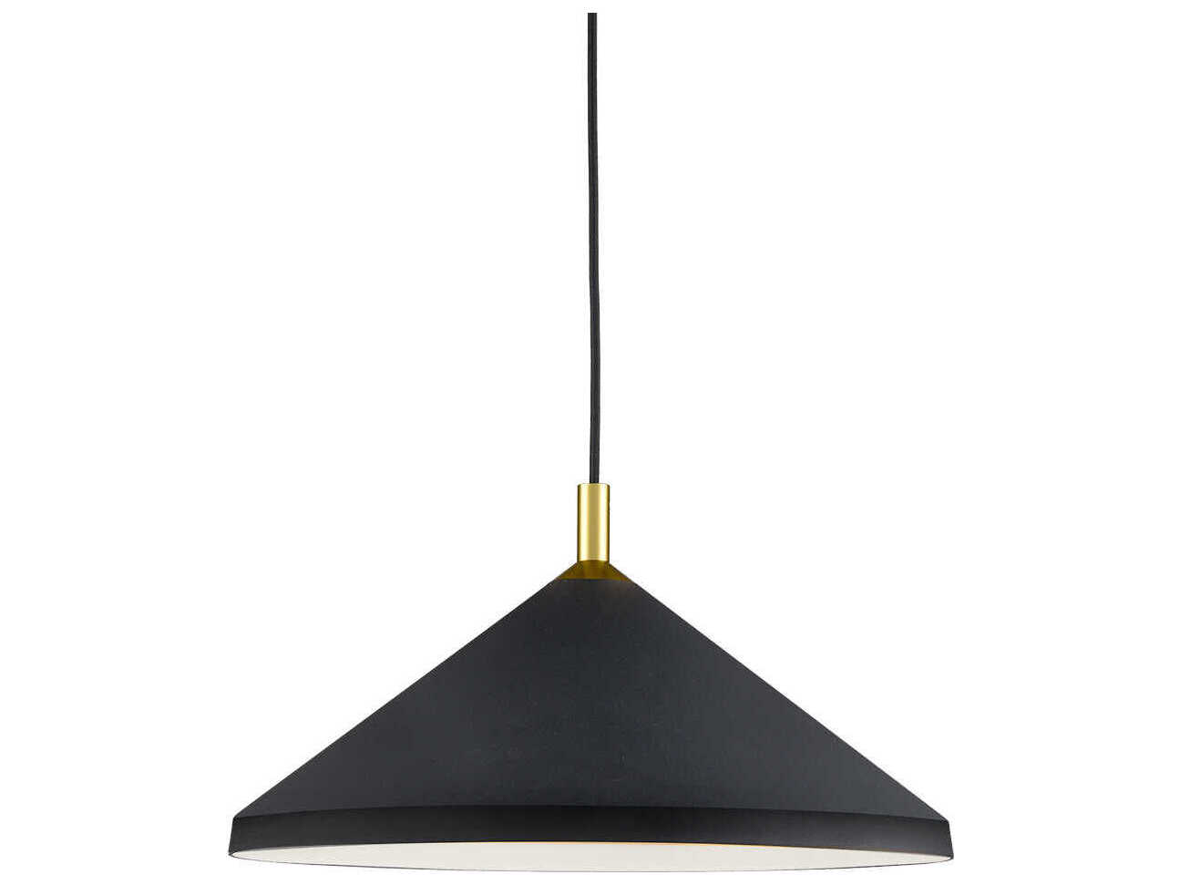 Kuzco Lighting Dorothy 1-Light Black Gold Pendant