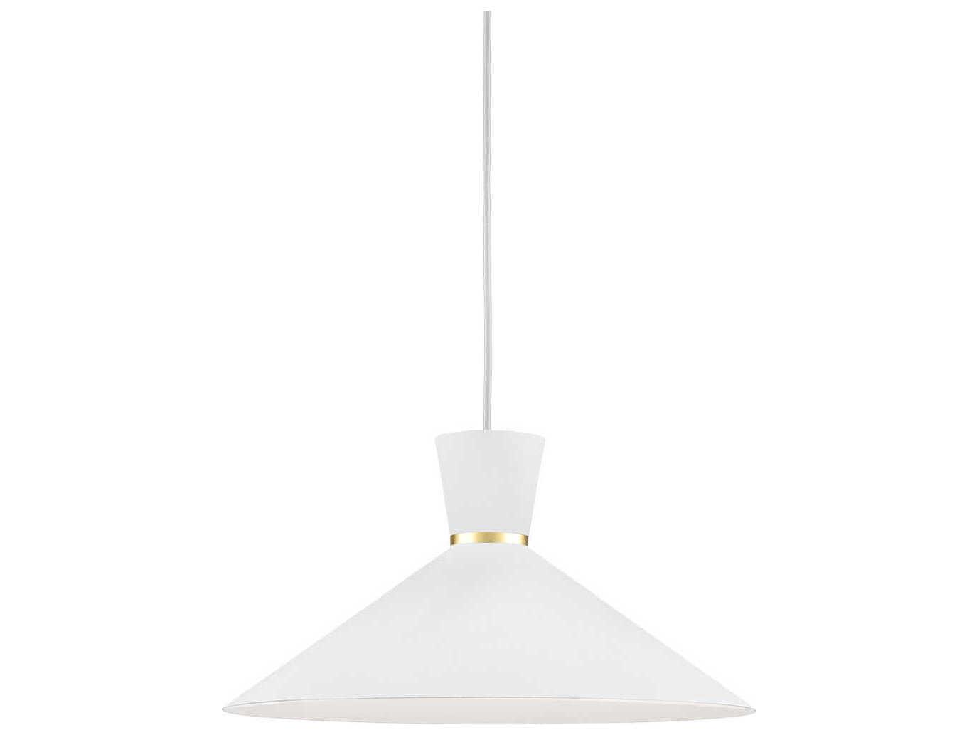 Kuzco Lighting Vanderbilt 1-Light White Gold Pendant