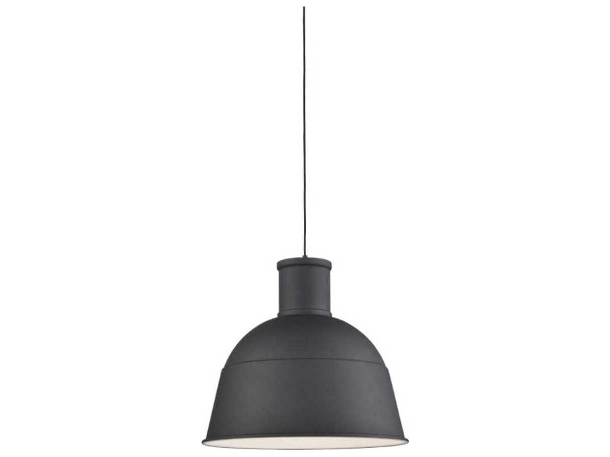 Kuzco Lighting Irving 1-Light Black Dome Pendant