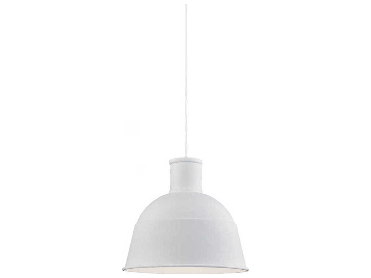 Kuzco Lighting Irving 1-Light White Dome Pendant